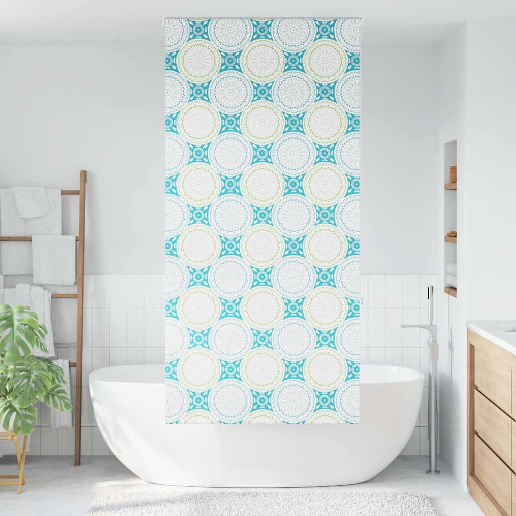 vidaXL Rullgardin för dusch 90x240 cm tyg bredd 86 cm