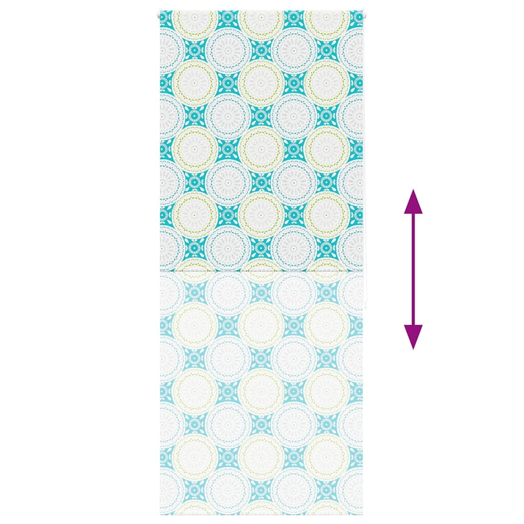 vidaXL Rullgardin för dusch 90x240 cm tyg bredd 86 cm