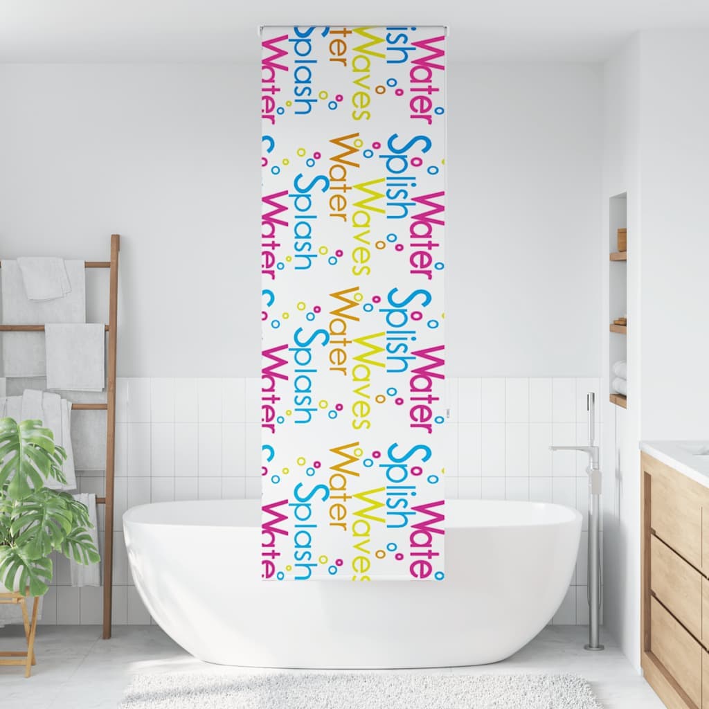 vidaXL Rullgardin för dusch 60x240 cm tyg bredd 56 cm