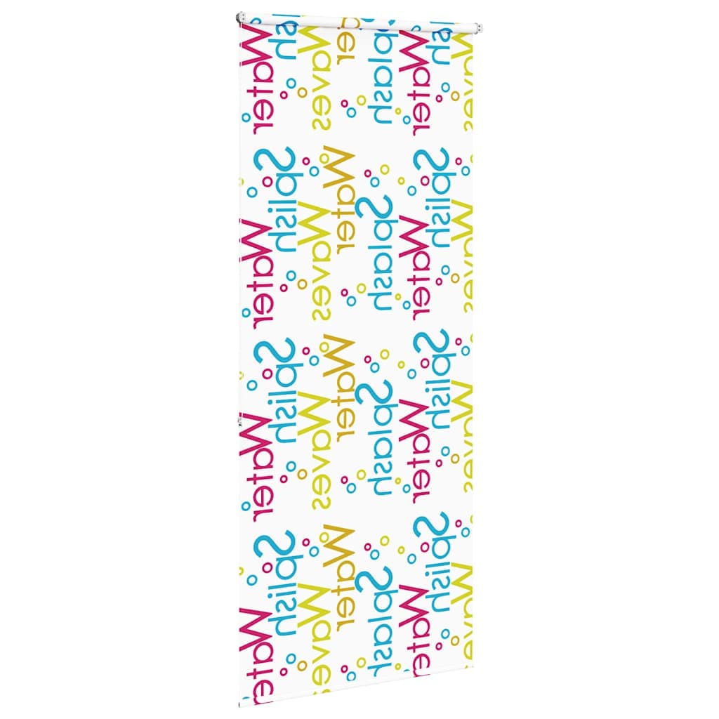 vidaXL Rullgardin för dusch 90x240 cm tyg bredd 86 cm