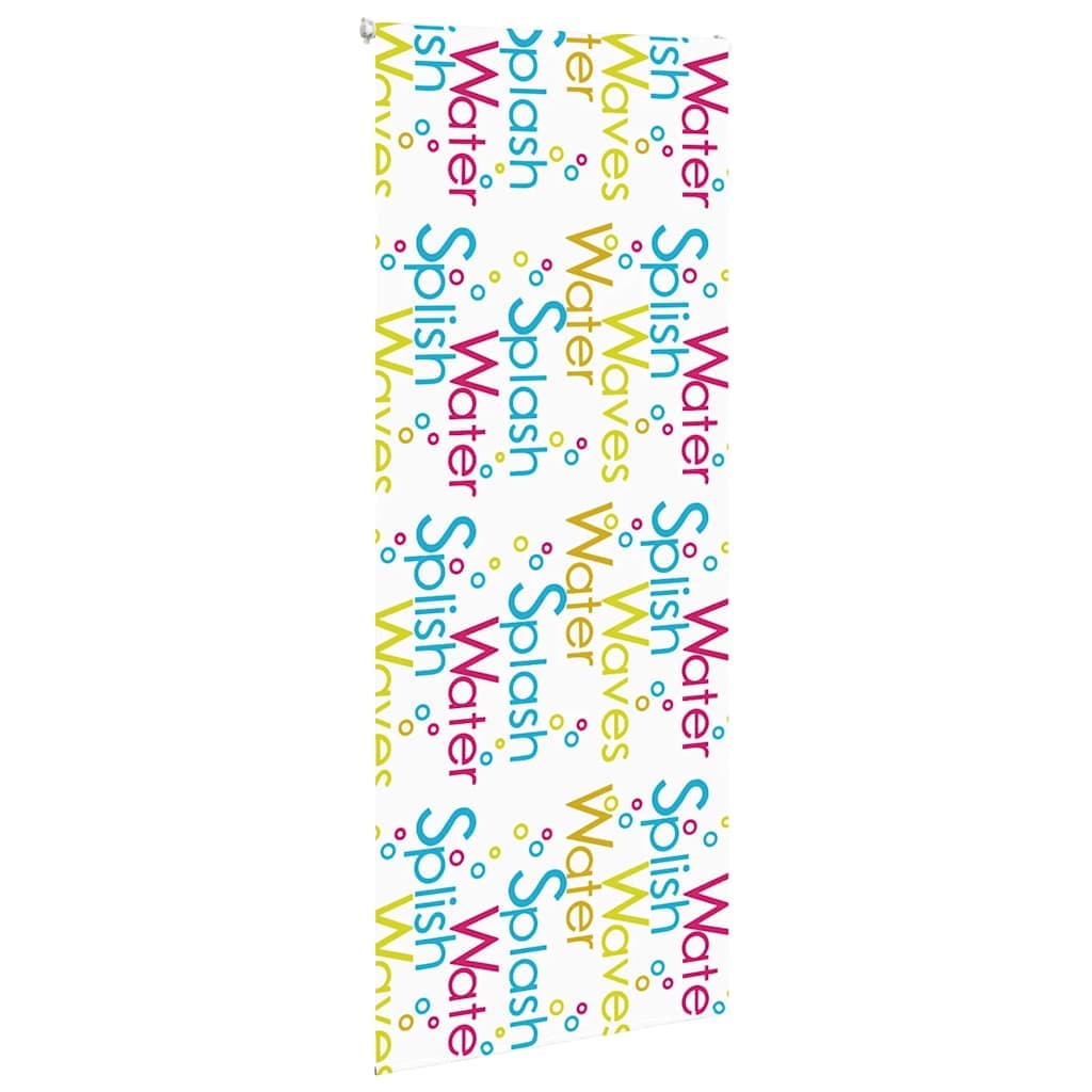 vidaXL Rullgardin för dusch 110x240 cm tyg bredd 106 cm