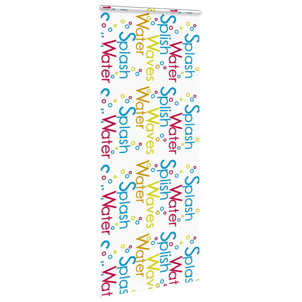 vidaXL Duschrullgardin med kassett 110x240 cm tyg bredd 106 cm