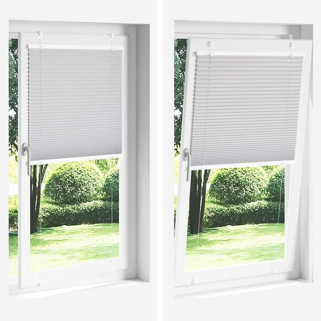 vidaXL Plisserad persienn blå 40x200cm tyg bredd 39,4cm polyester