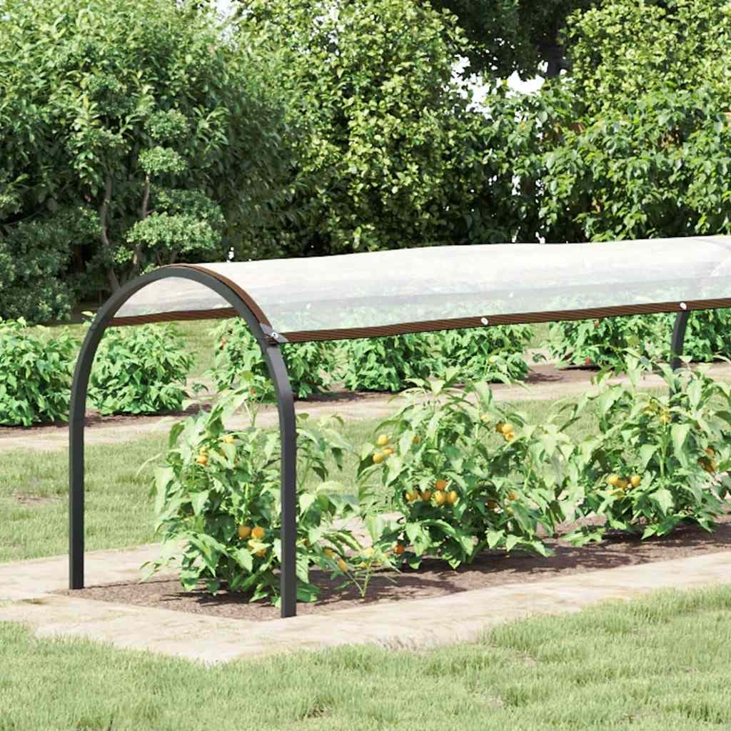 vidaXL Klar presenning med öljetter 1x12 m polyeten