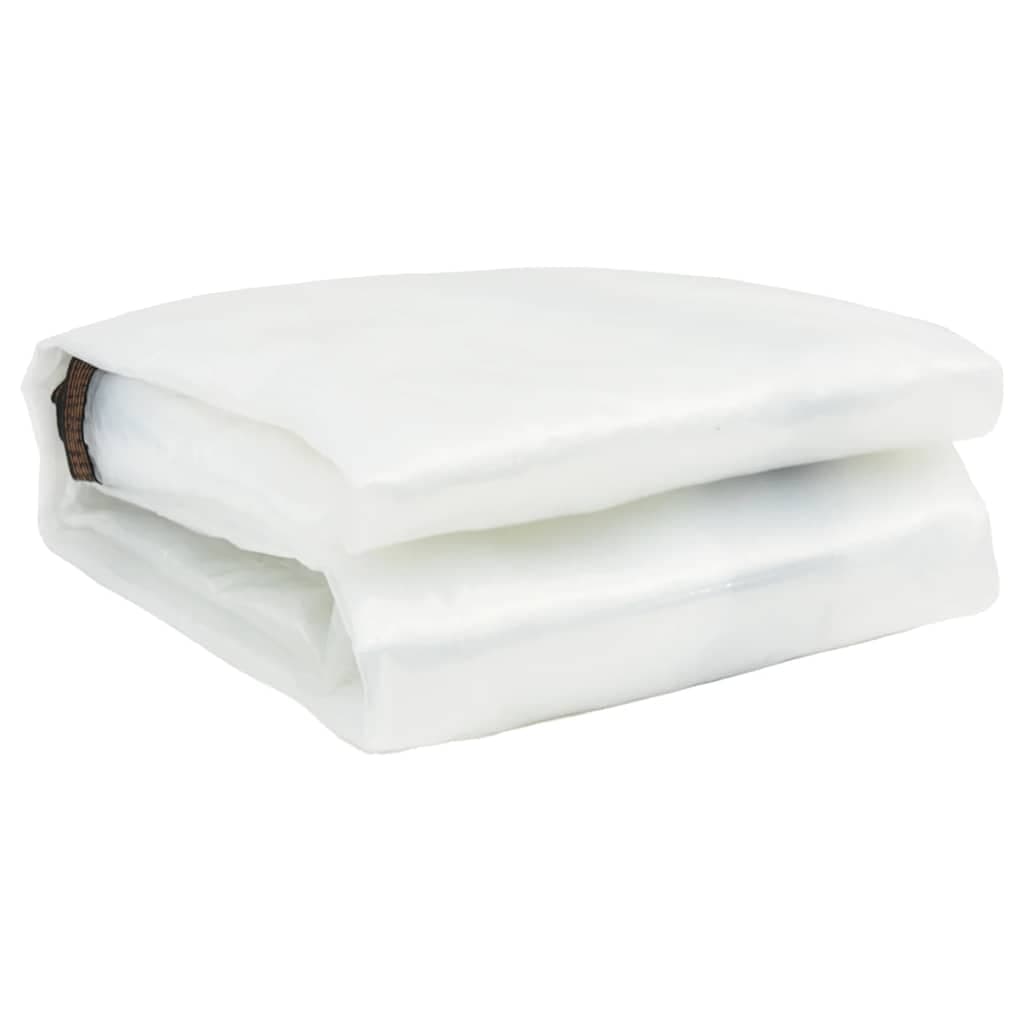 vidaXL Klar presenning med öljetter 1x12 m polyeten
