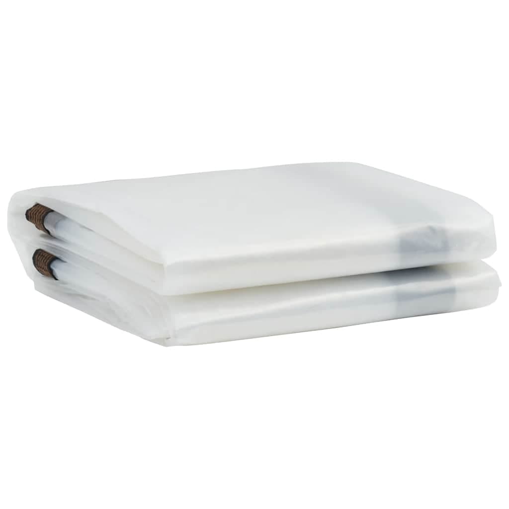 vidaXL Klar presenning med öljetter 3x5 m polyeten