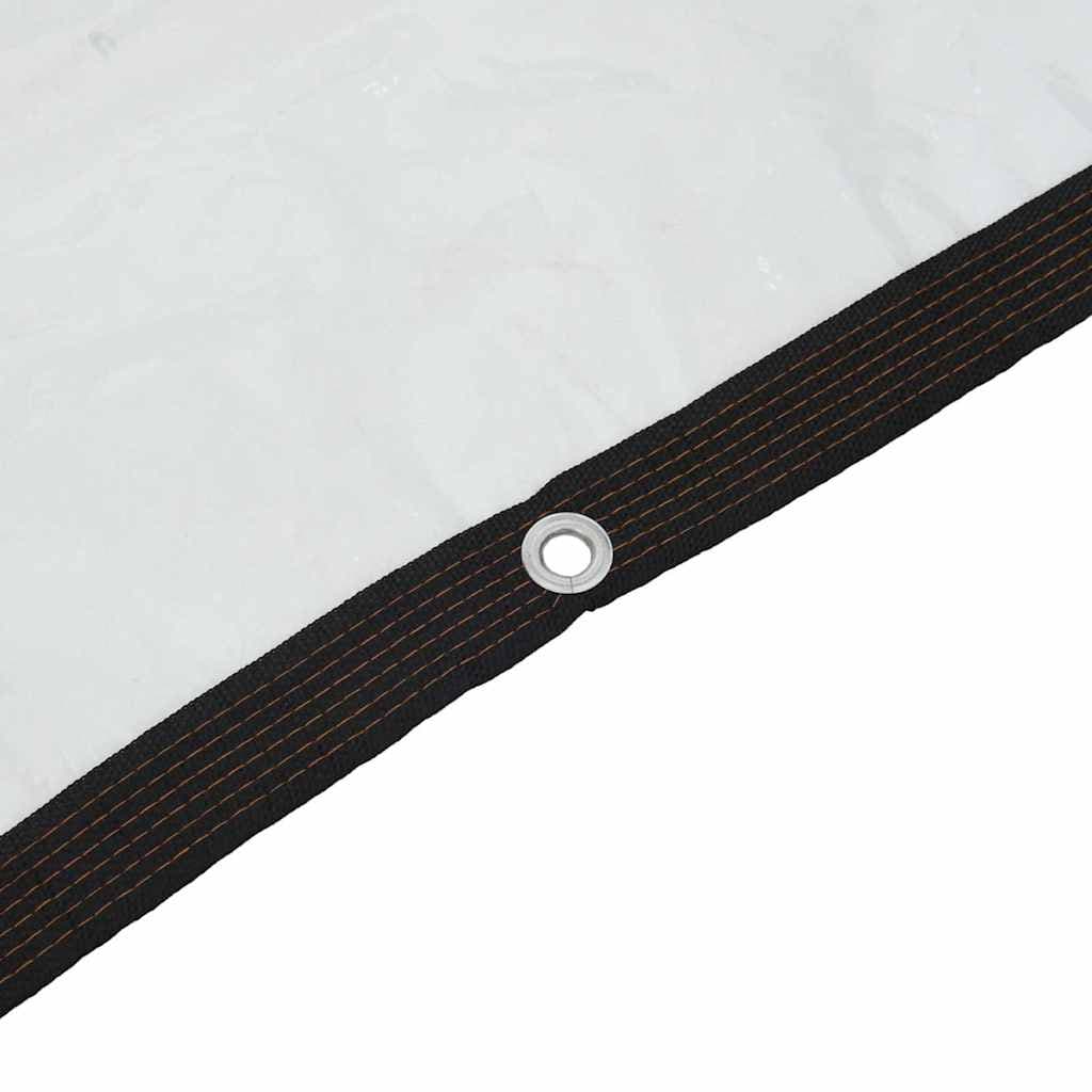 vidaXL Klar presenning med öljetter 3x5 m polyeten