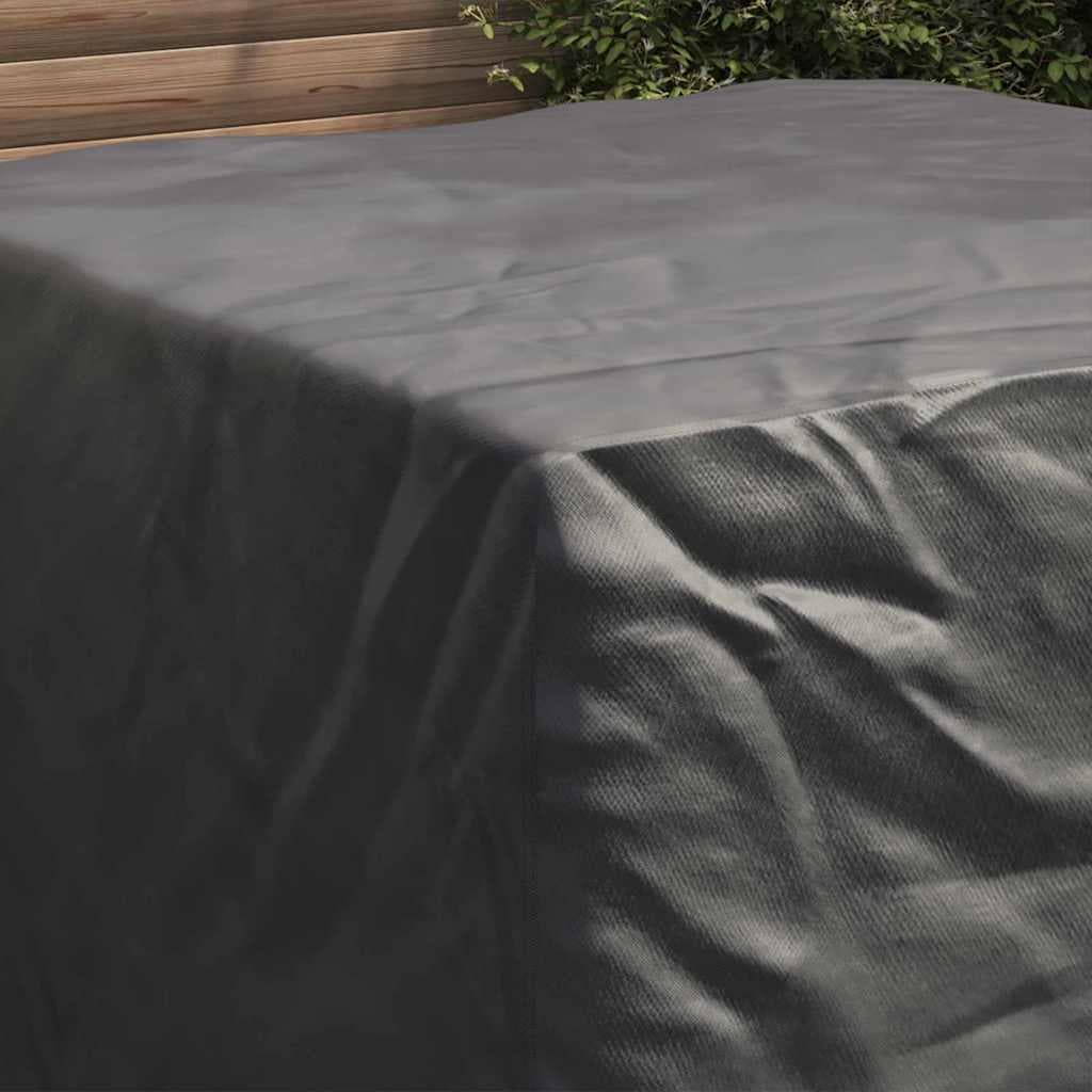 vidaXL Möbelöverdrag Svart 135 x 135 x 90 cm 210D Oxford Tyg