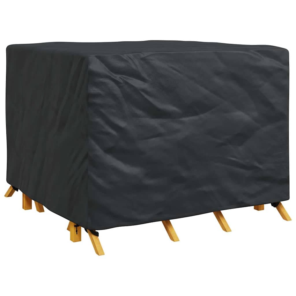 vidaXL Möbelöverdrag Svart 135 x 135 x 90 cm 210D Oxford Tyg