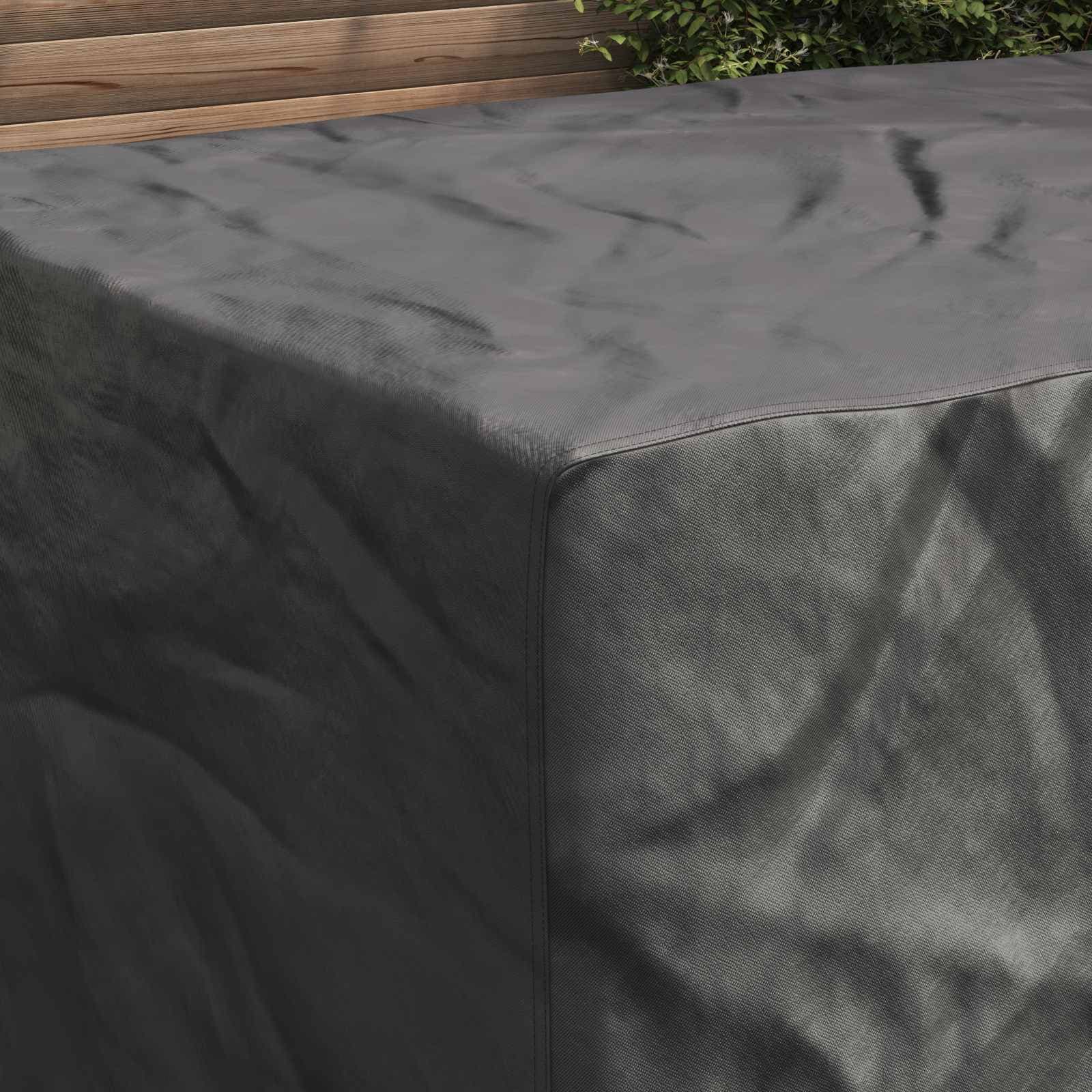 vidaXL Möbelöverdrag Enfärgad Svart 180 x 140 x 90 cm 210D