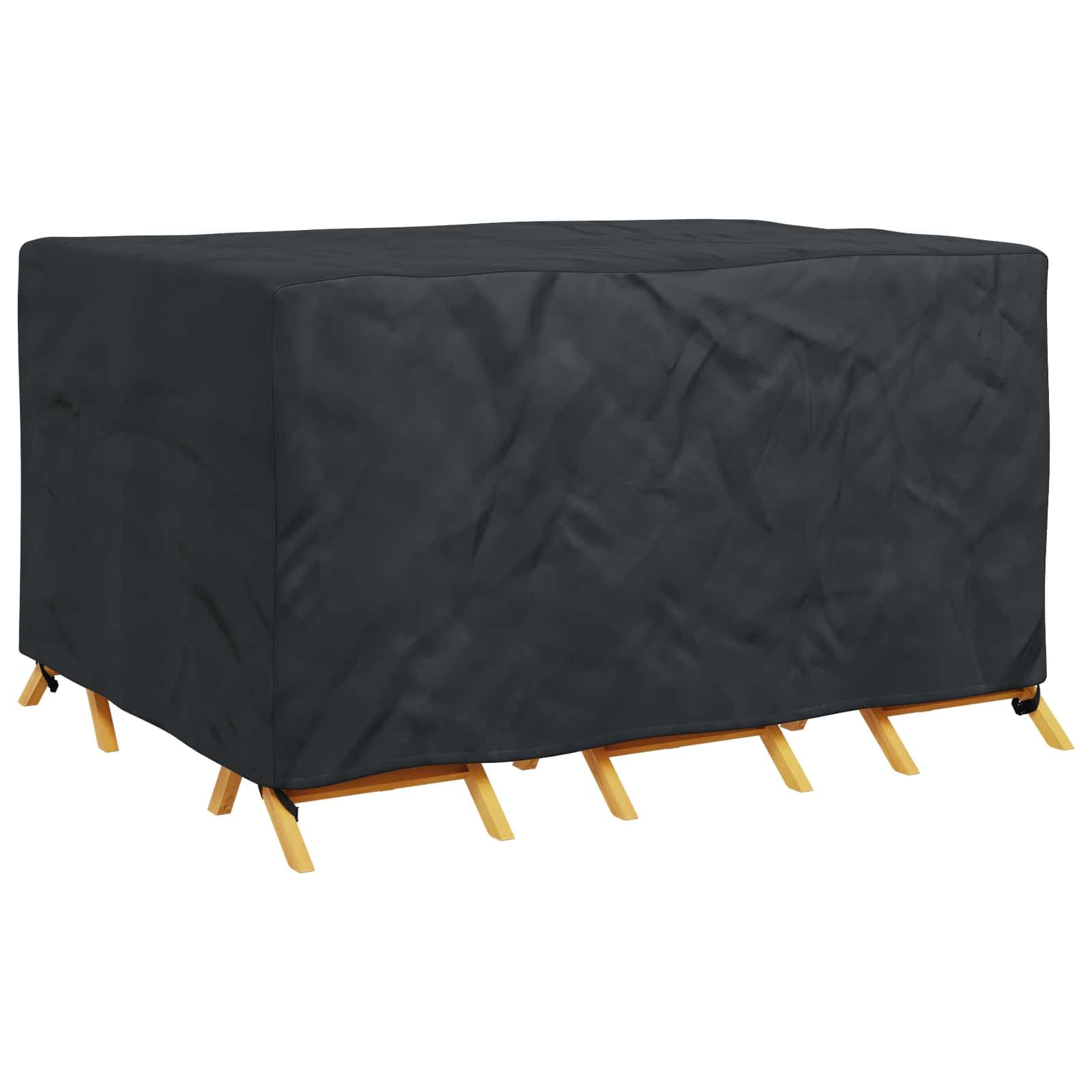 vidaXL Möbelöverdrag Enfärgad Svart 180 x 140 x 90 cm 210D