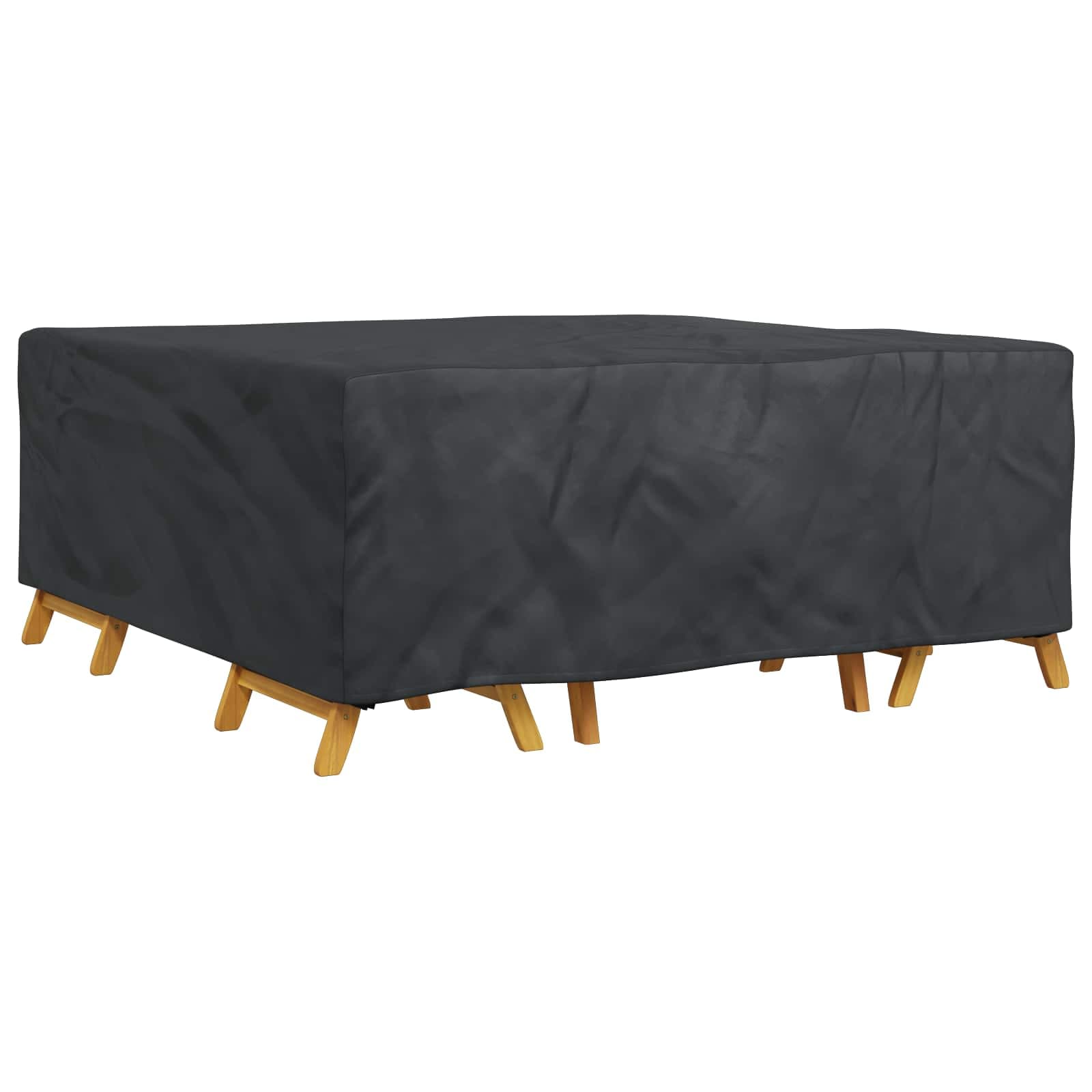 vidaXL Möbelöverdrag Enfärgad Svart 210 x 200 x 70 cm 210D
