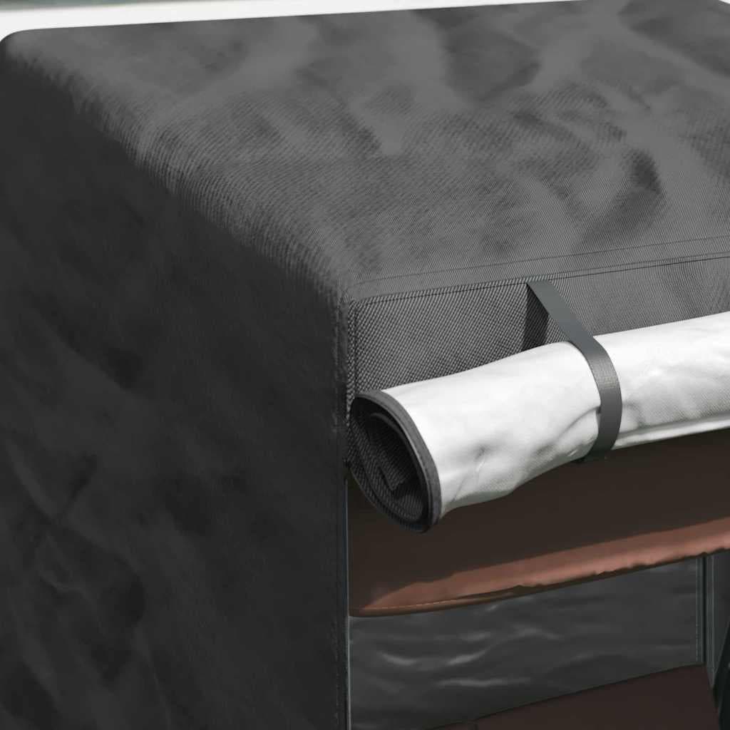 vidaXL Skydd för utomhusgunga Svart 120 x 90 x 155 cm 420D Oxford Tyg