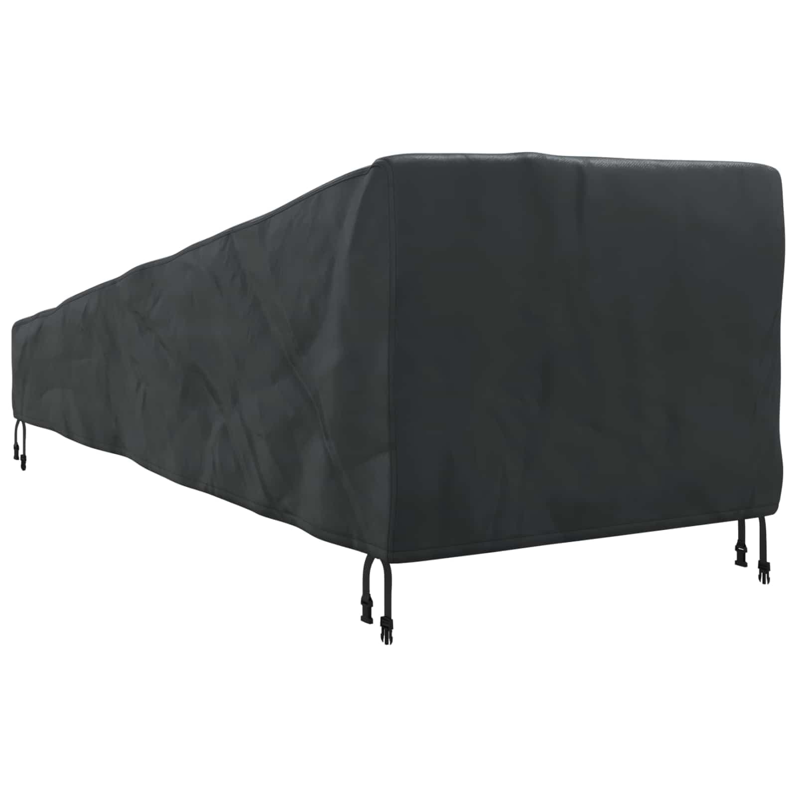 vidaXL Utomhusmöbelöverdrag 203 x 81 x 63 cm 210D Oxford Tyg Svart