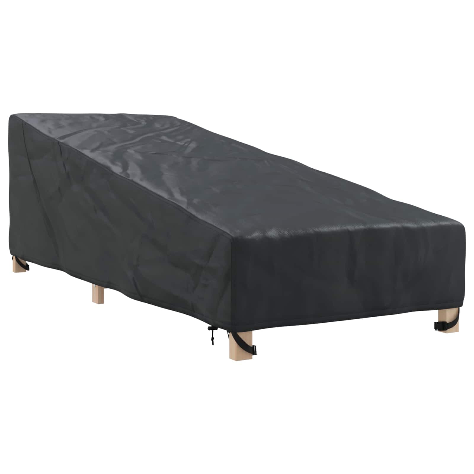 vidaXL Utomhusmöbelöverdrag 210 x 80 x 75 cm 420D Oxford tyg Svart