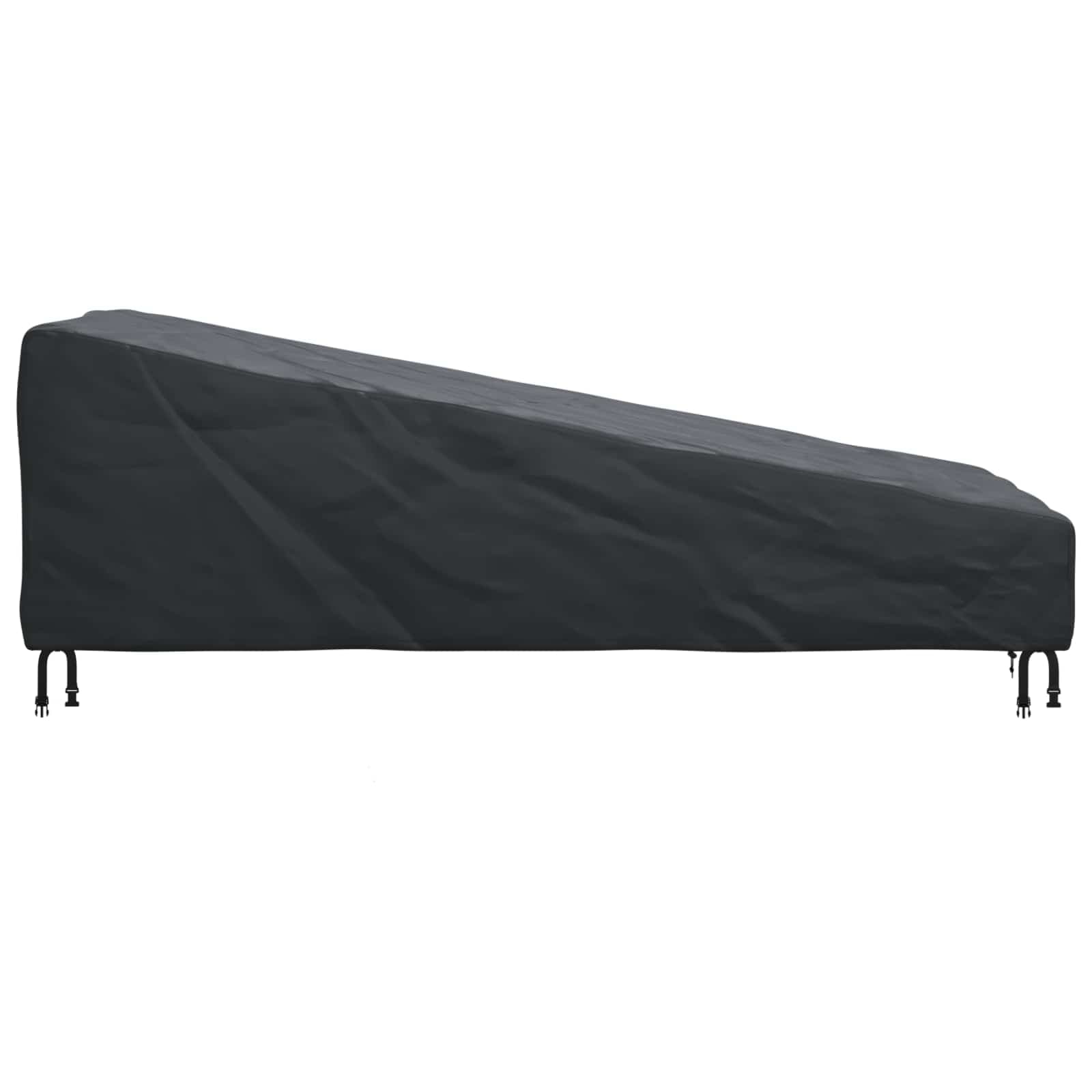 vidaXL Utomhusmöbelöverdrag 210 x 80 x 75 cm 420D Oxford tyg Svart