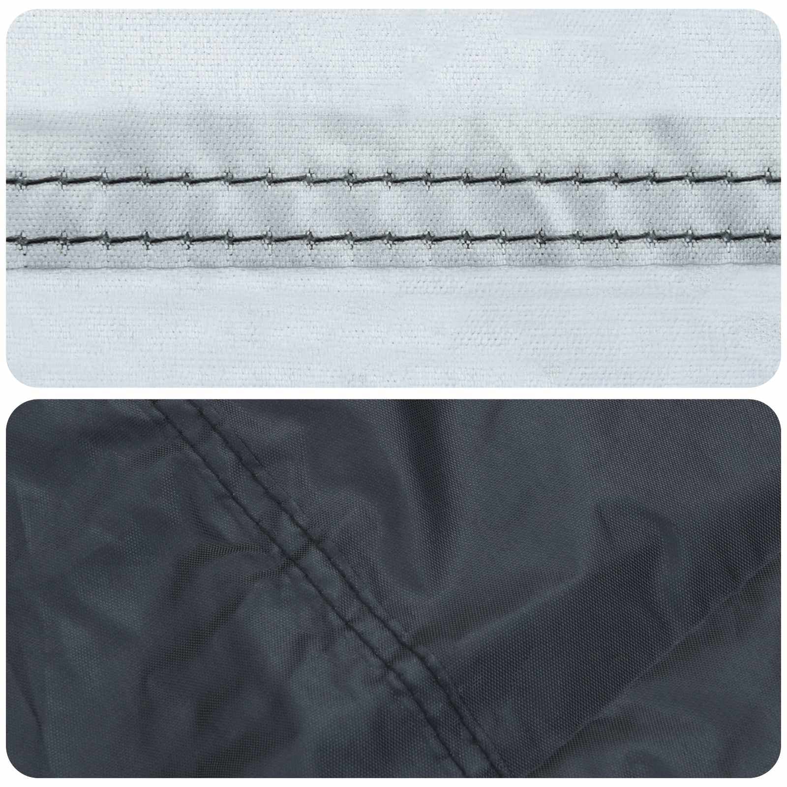 vidaXL Möbelöverdrag 182 x 182 x 71 cm 210D Oxford Tyg Rund Svart