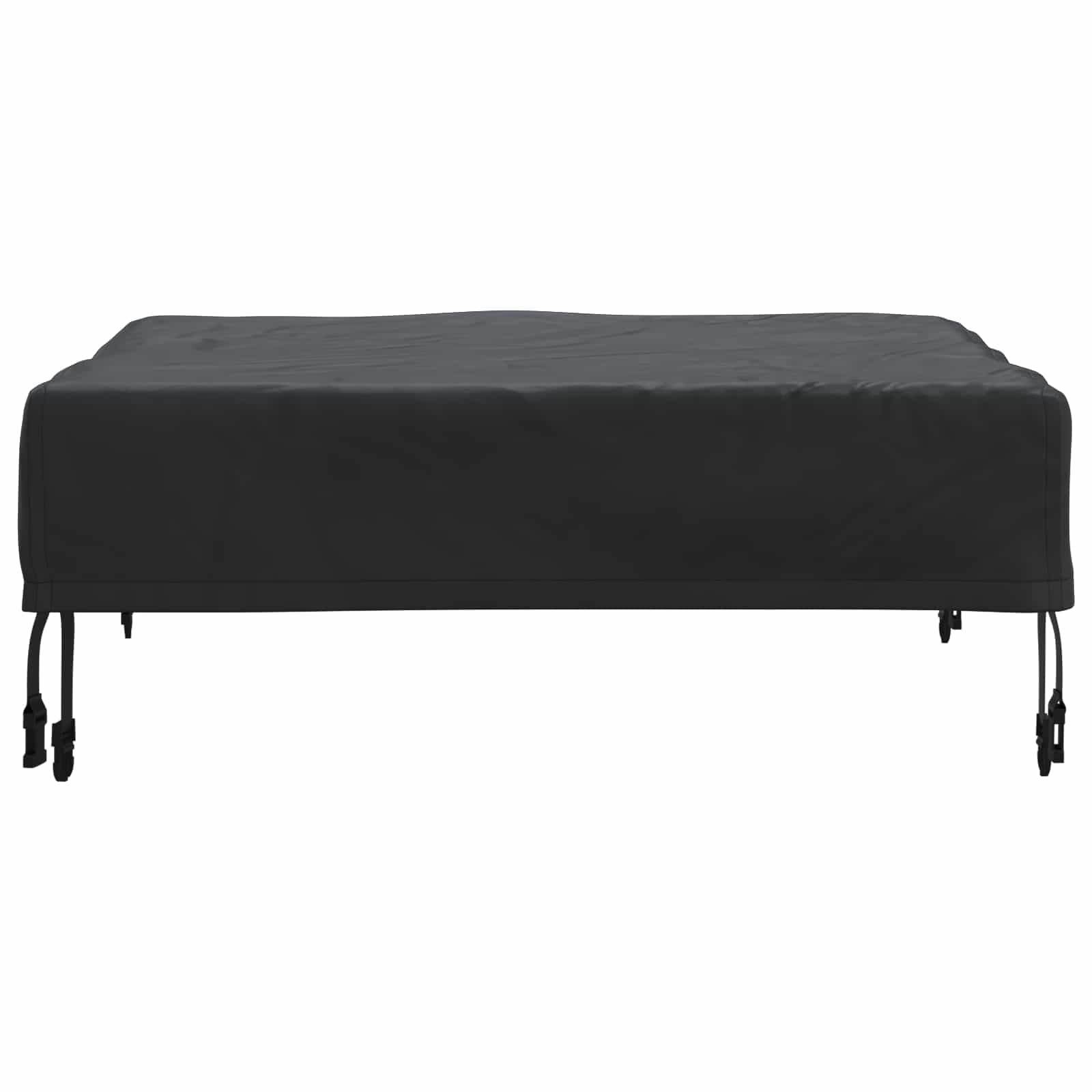 vidaXL Bordskydd 72 x 72 x 15 cm Fyrkantig Vattentålig Svart