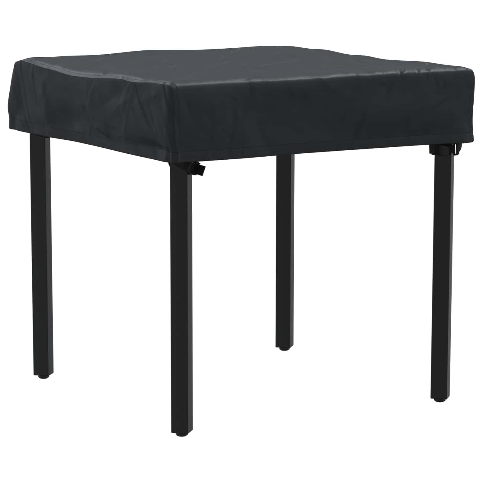 vidaXL Bordskydd 82 x 82 x 15 cm Fyrkantig Vattentålig Svart