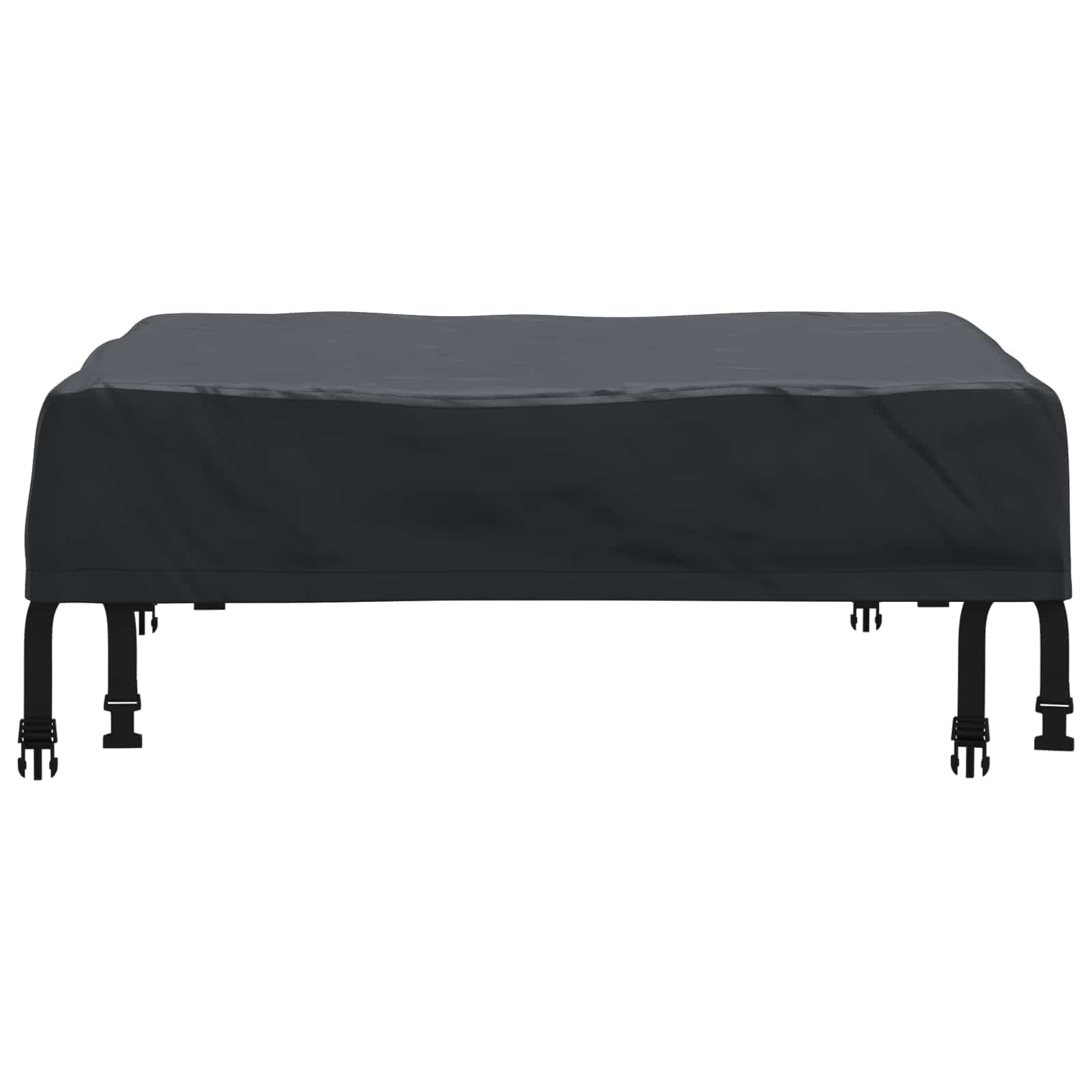 vidaXL Bordskydd 82 x 82 x 15 cm Fyrkantig Vattentålig Svart