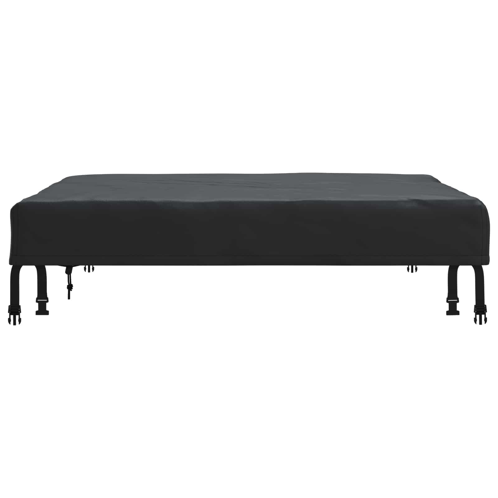 vidaXL Bordskydd 112 x 112 x 15 cm Fyrkantig Vattentålig Svart