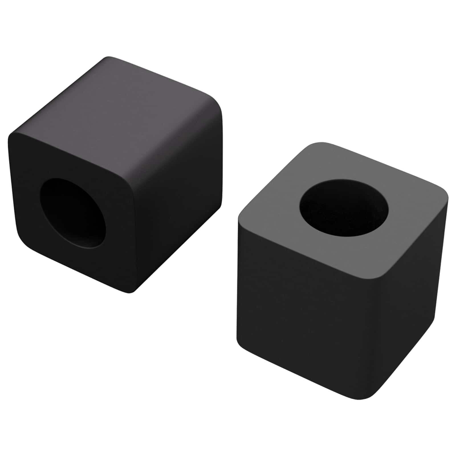 vidaXL Lådhållare 2 st Svart 15 x 15 x 15mm PP Copolymer