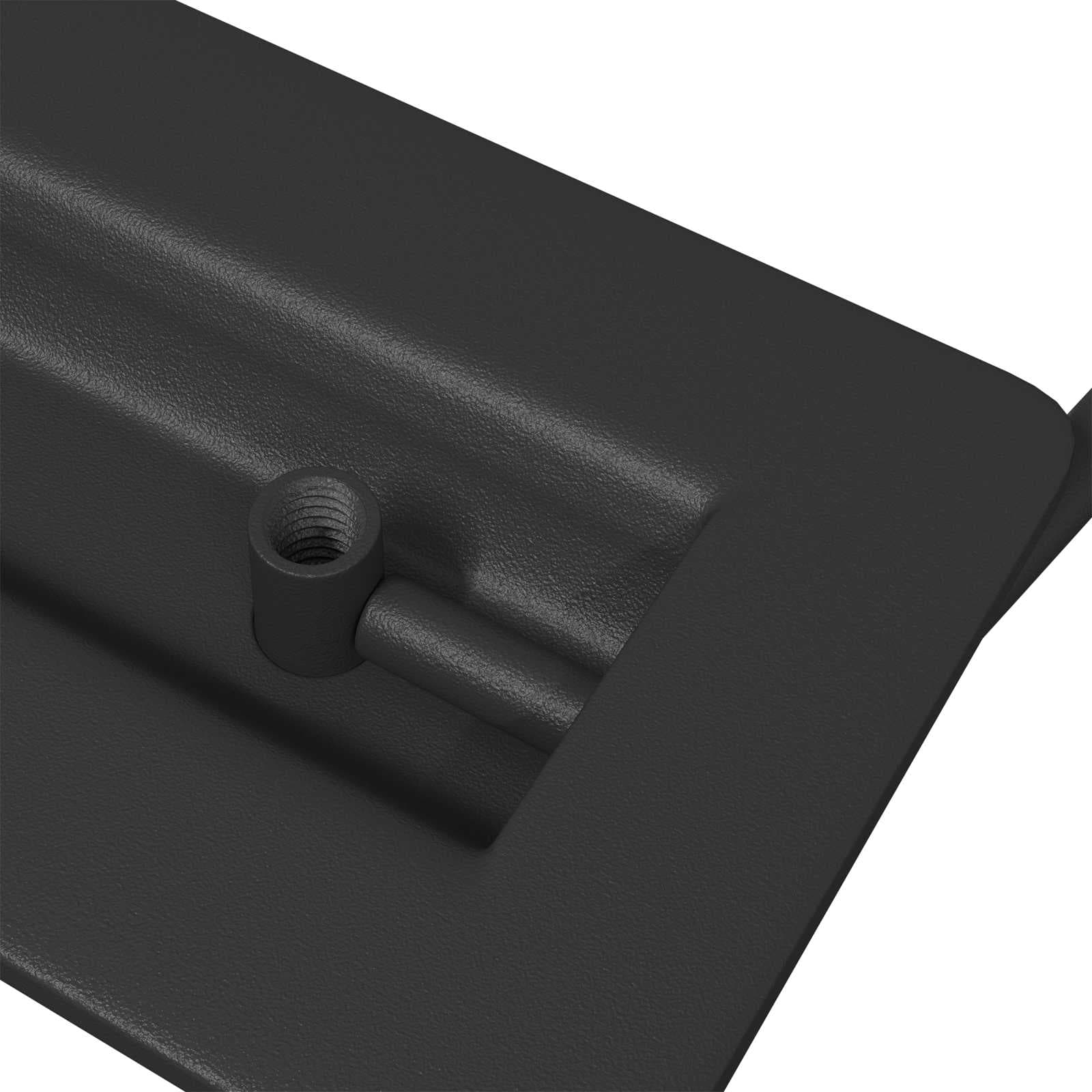 vidaXL Skåpshandtag 2 st Svart 85 x 45 mm Metall