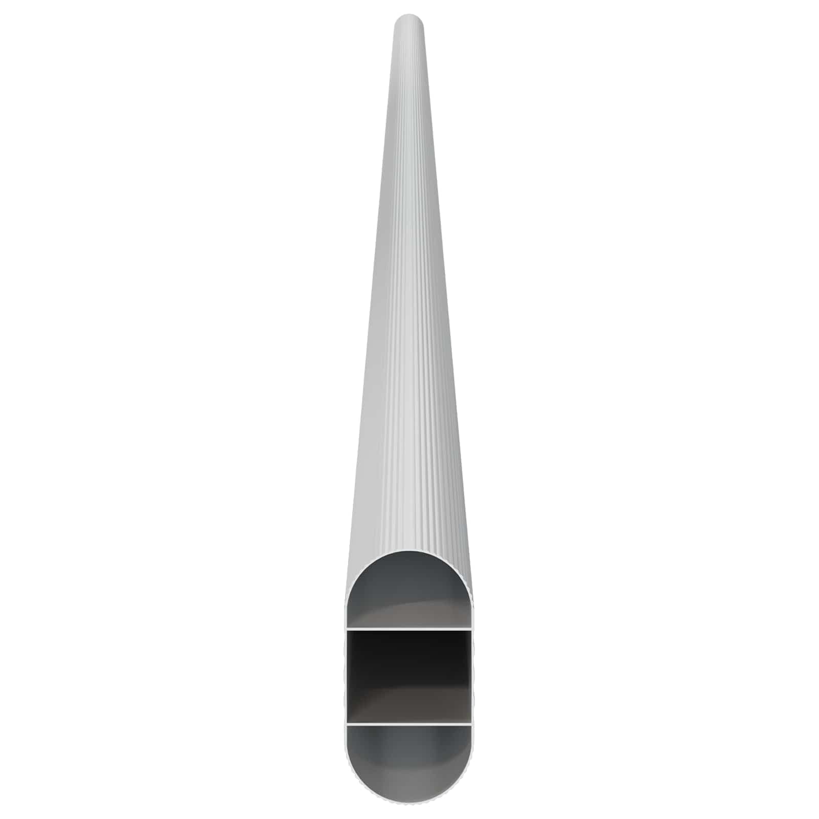 vidaXL Klädstång 12 st Silver 964 x 15 x 29 mm Aluminiumlegering