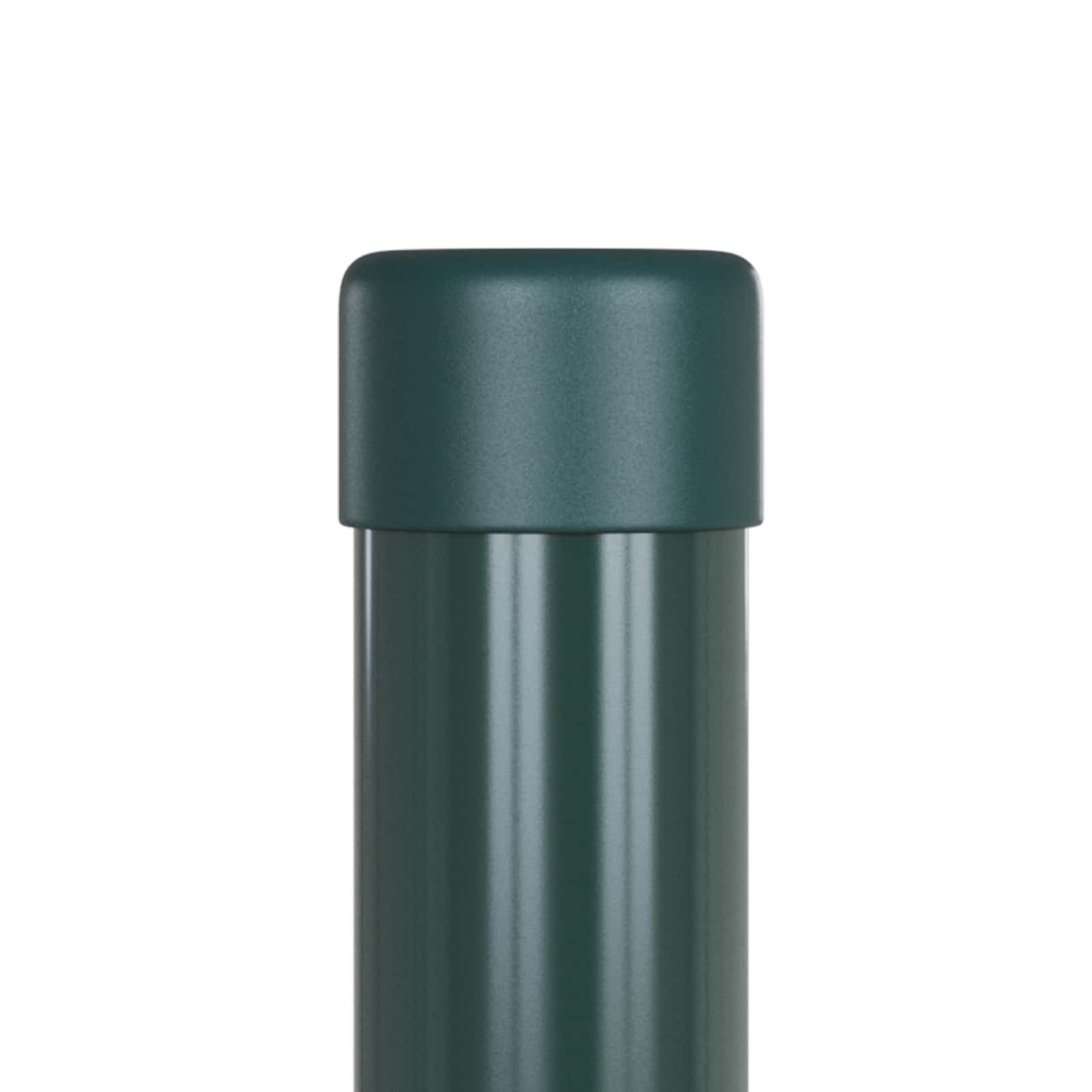 vidaXL Stängselstolpe 2 st Grön 100 cm Pulverlackerad stål
