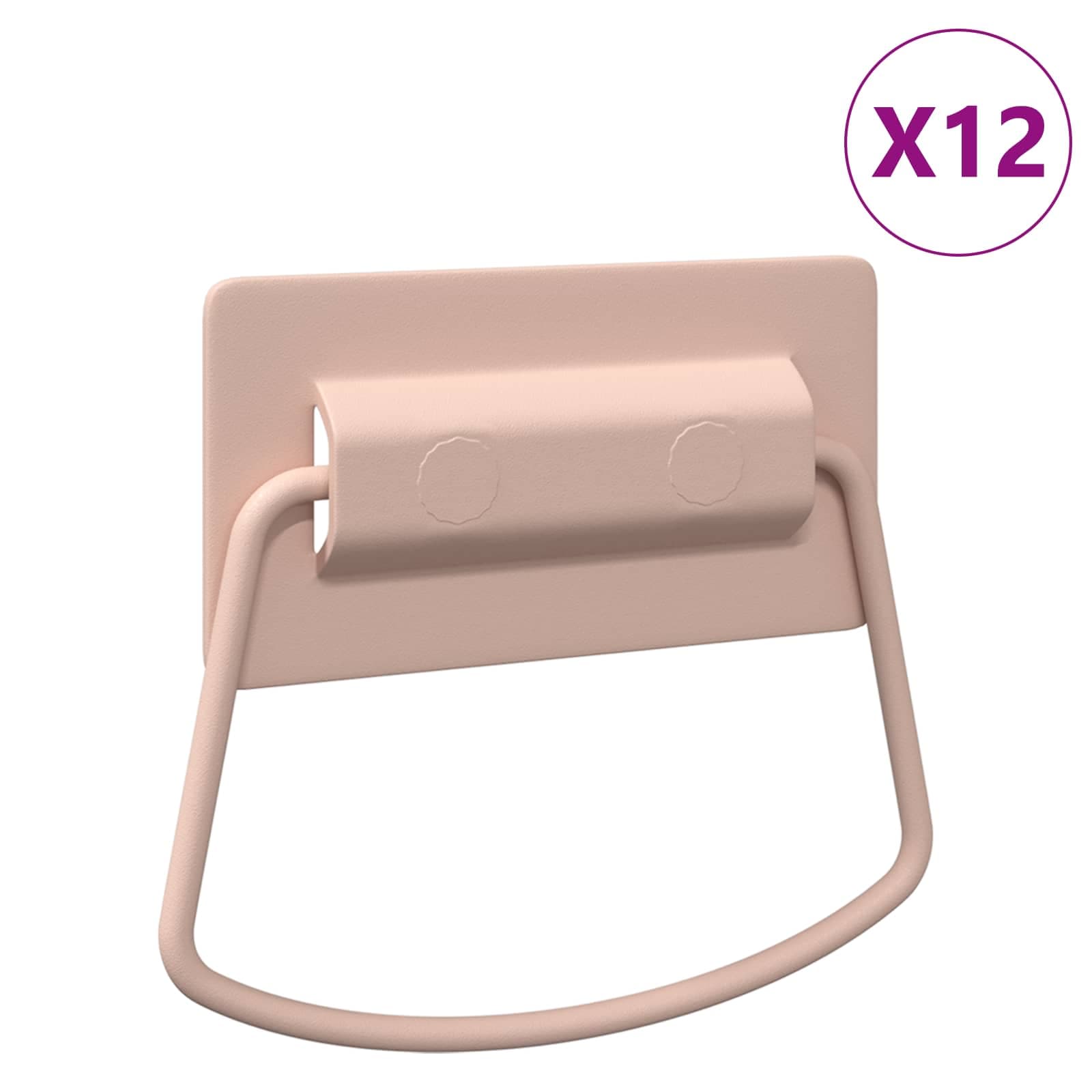 vidaXL Skåpshandtag 12 st Rosa 85 x 45 mm Metall