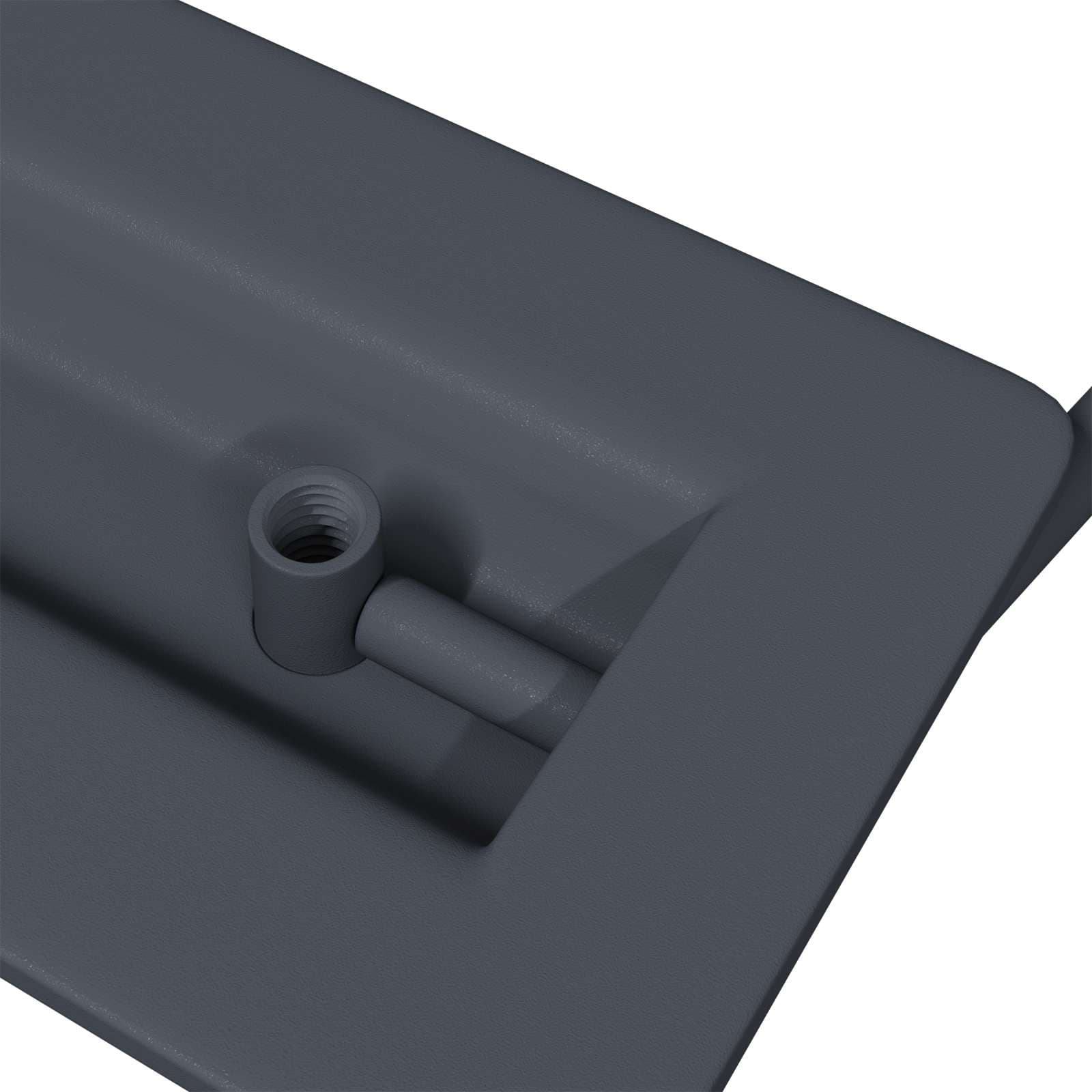 vidaXL Skåpshandtag 2 st Antracit 85 x 45 mm Metall