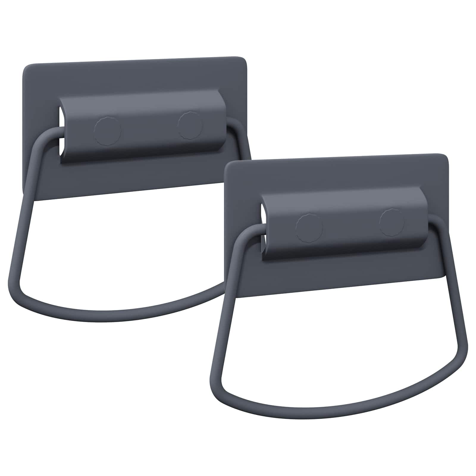 vidaXL Skåpshandtag 2 st Antracit 85 x 45 mm Metall