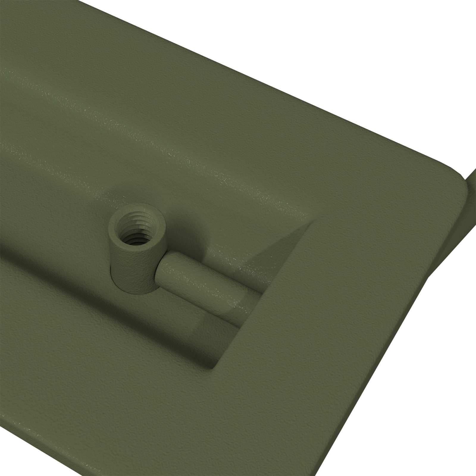vidaXL Skåpshandtag 2 st Olivgrön 85 x 45 mm Metall