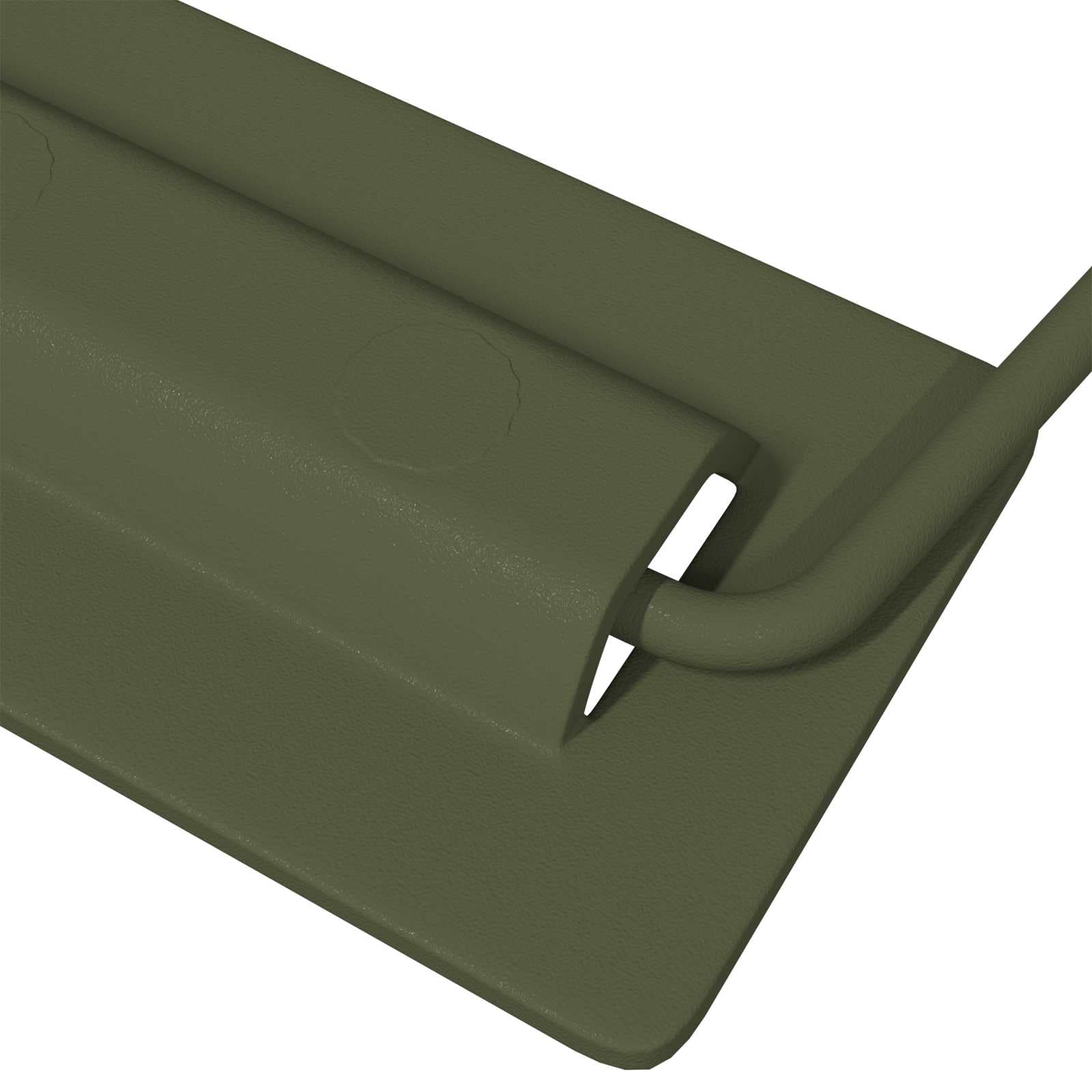 vidaXL Skåpshandtag 2 st Olivgrön 85 x 45 mm Metall