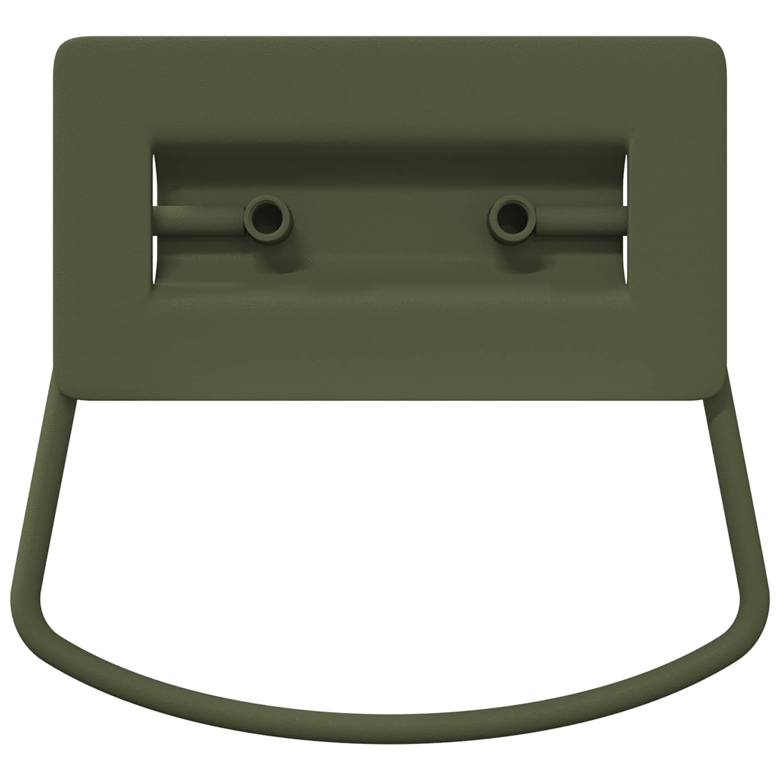vidaXL Skåpshandtag 2 st Olivgrön 85 x 45 mm Metall