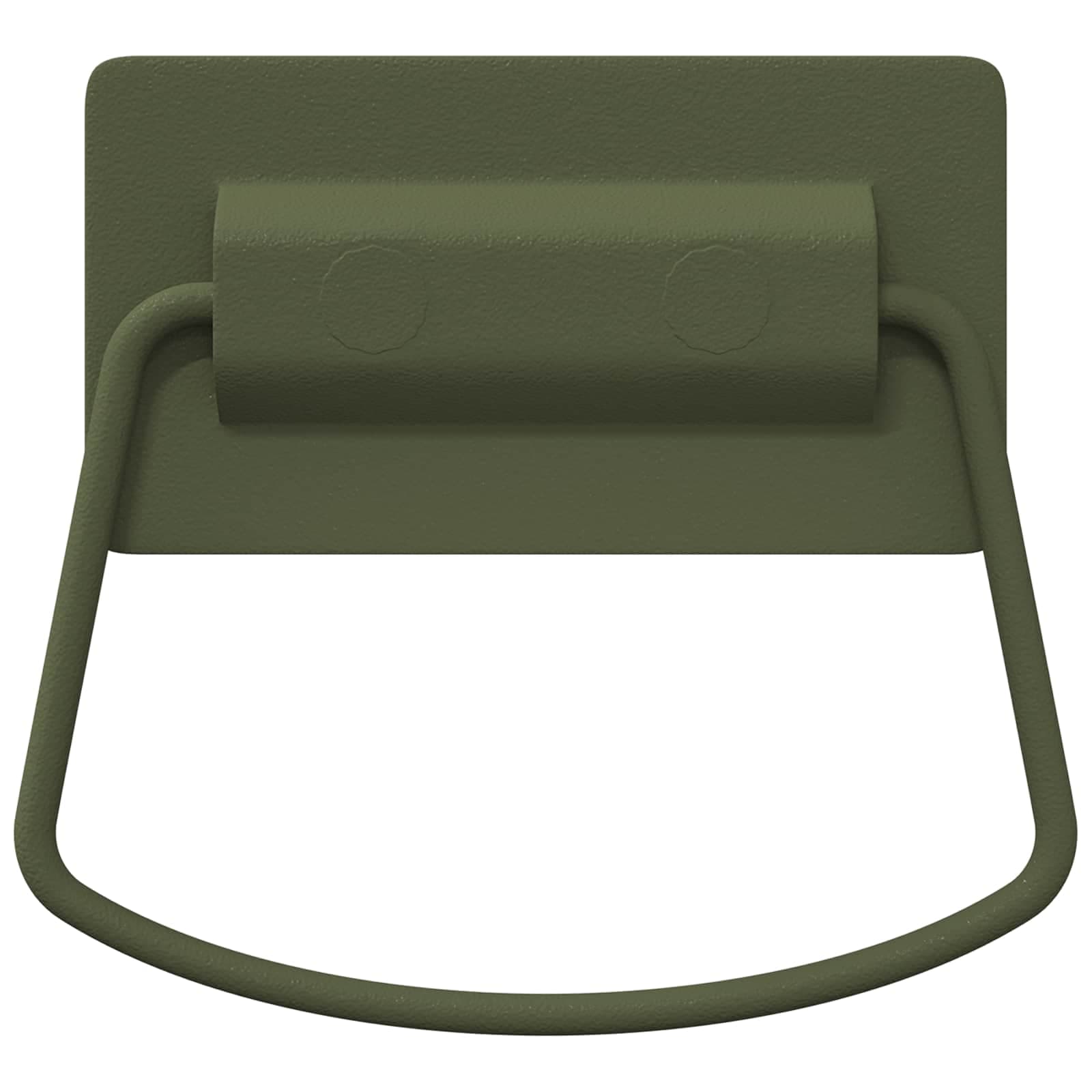 vidaXL Skåpshandtag 2 st Olivgrön 85 x 45 mm Metall
