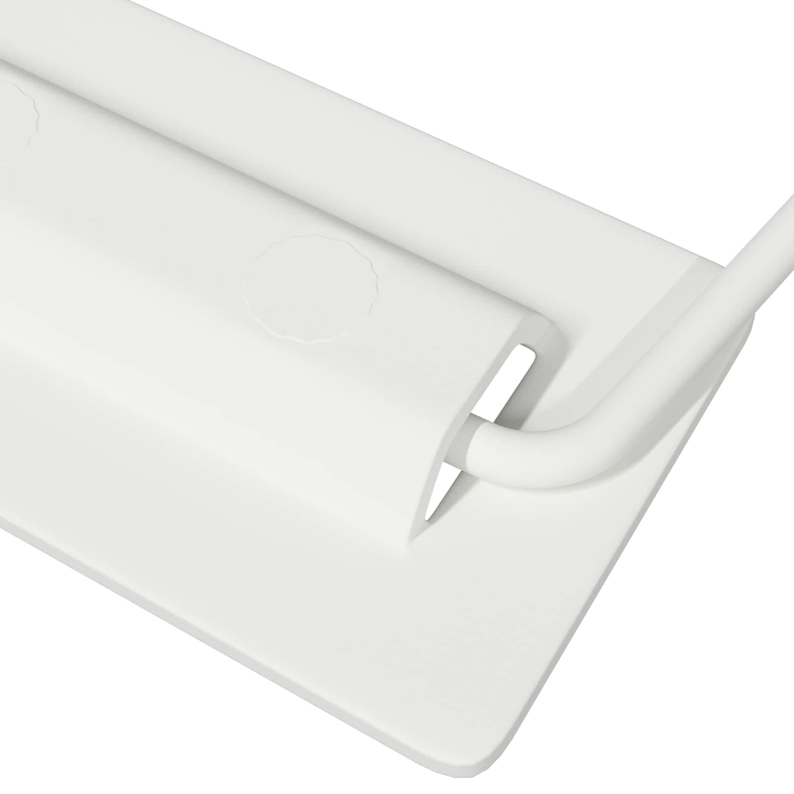 vidaXL Skåpshandtag 2 st Vit 85 x 45 mm Metall