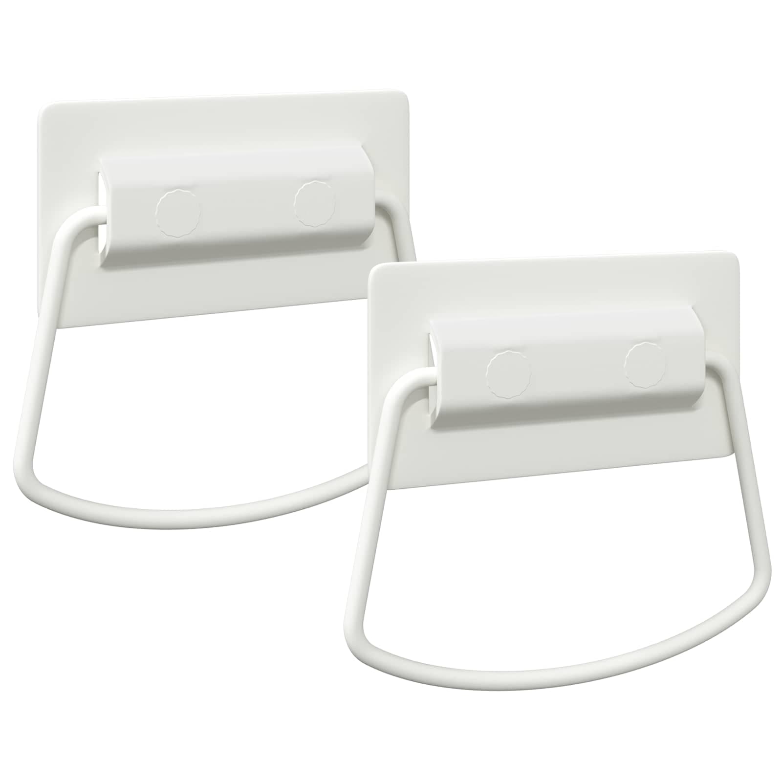vidaXL Skåpshandtag 2 st Vit 85 x 45 mm Metall