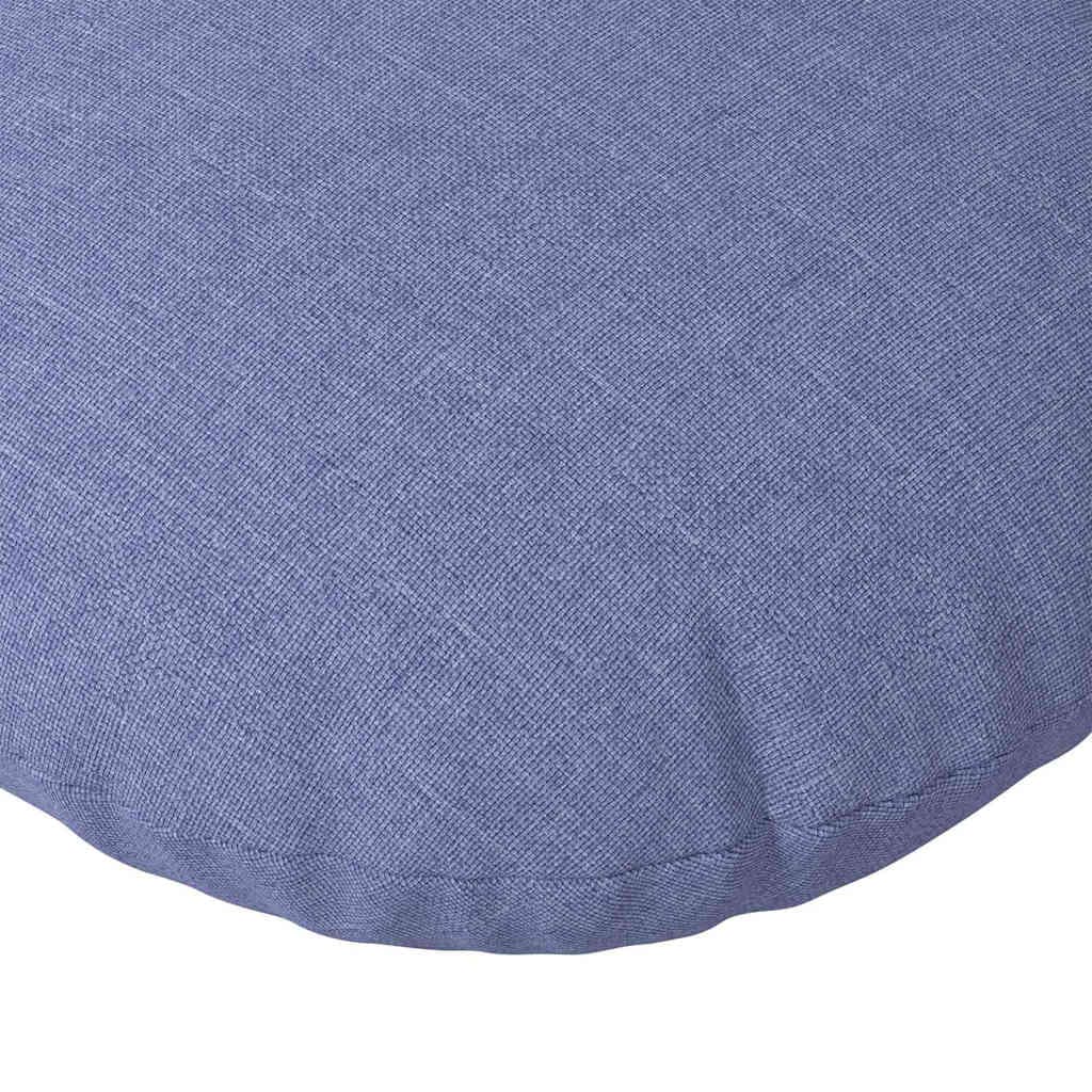 vidaXL Sittkuddar 2 st Tyg Jeansblå Ø30 x 13 cm