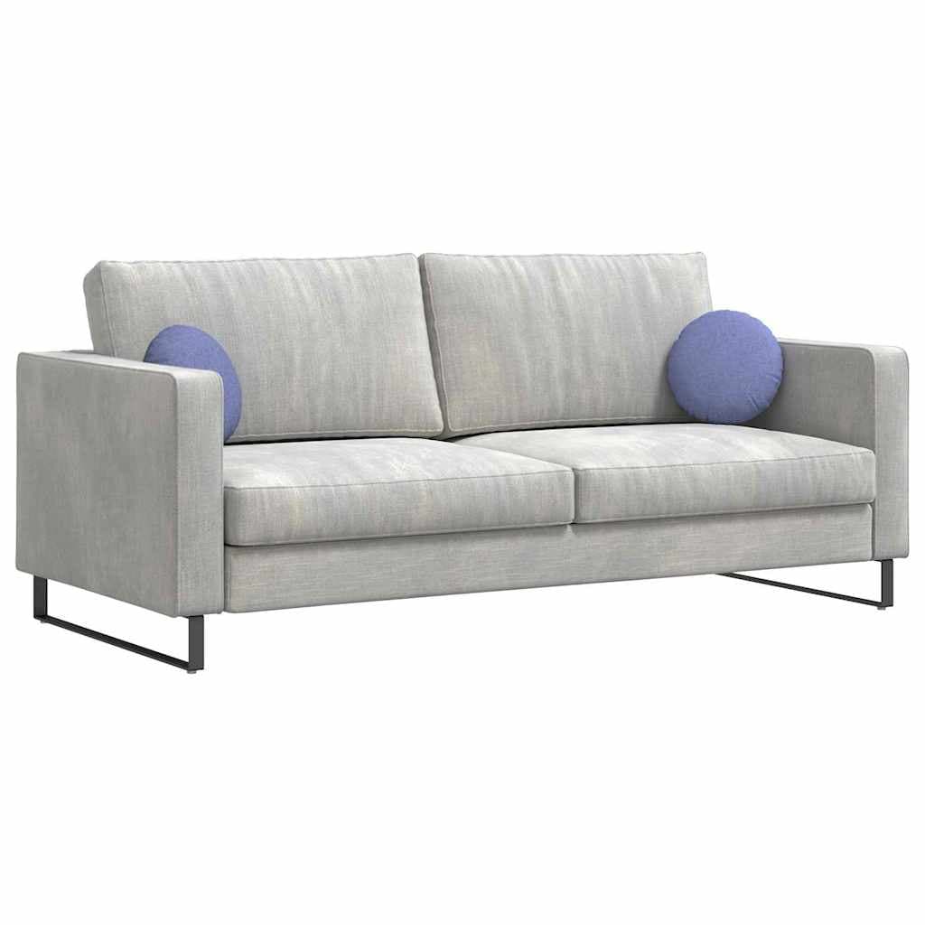 vidaXL Sittkuddar 2 st Tyg Jeansblå Ø30 x 13 cm