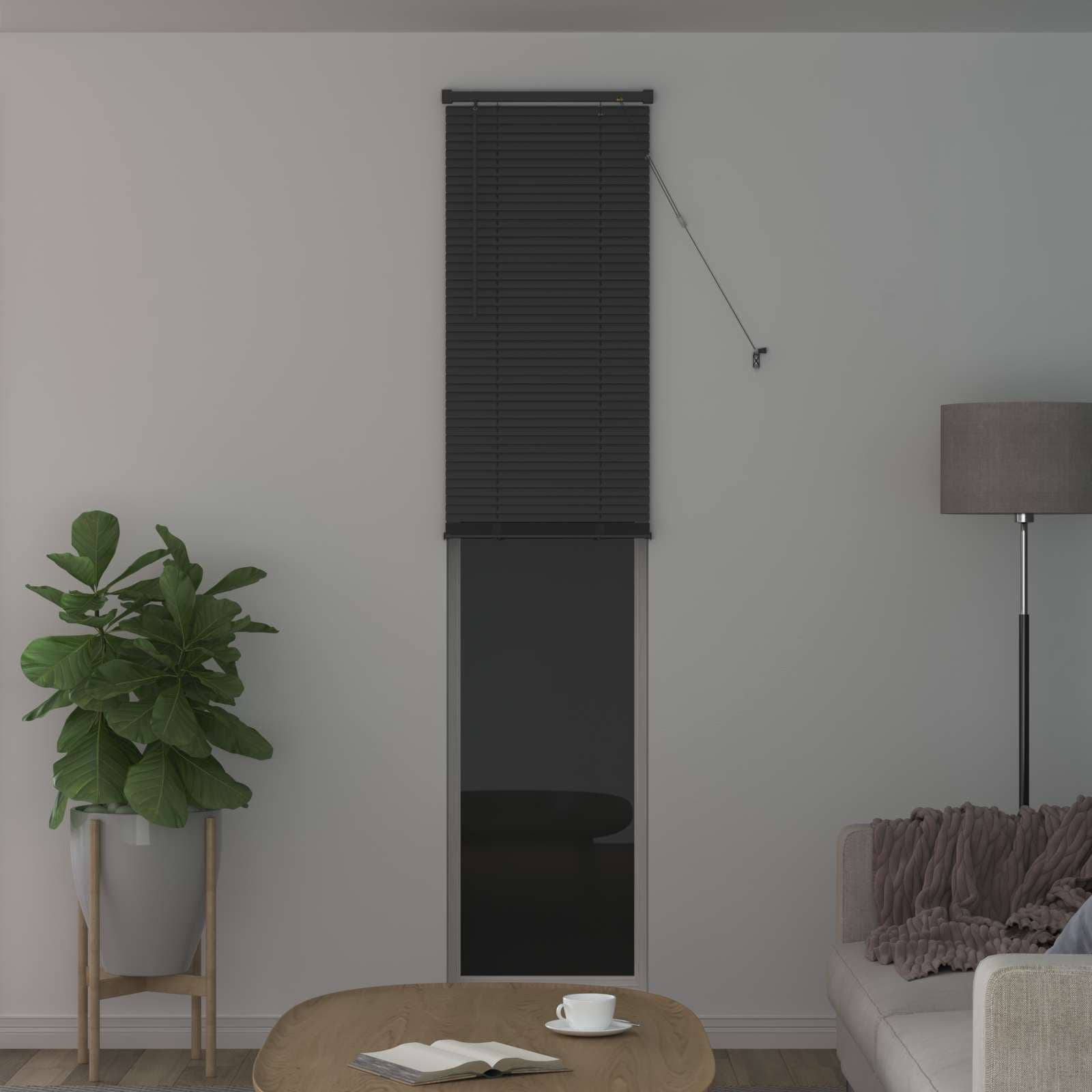 vidaXL Persienn Silvergrå 213 x 50 cm 25 mm PVC
