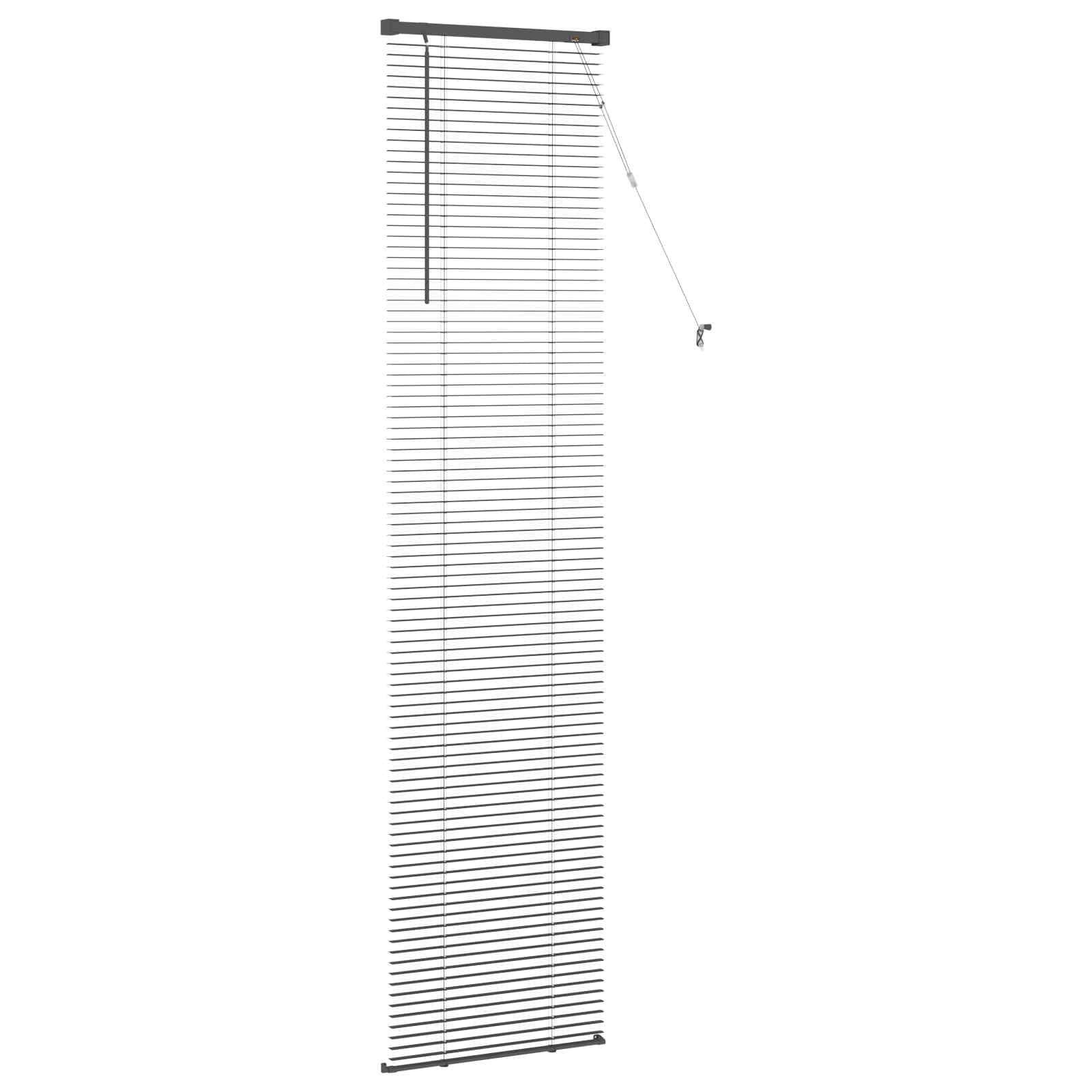 vidaXL Persienn Silvergrå 213 x 50 cm 25 mm PVC