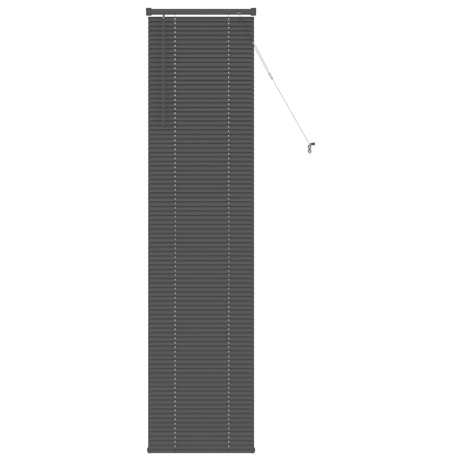 vidaXL Persienn Silvergrå 213 x 50 cm 25 mm PVC