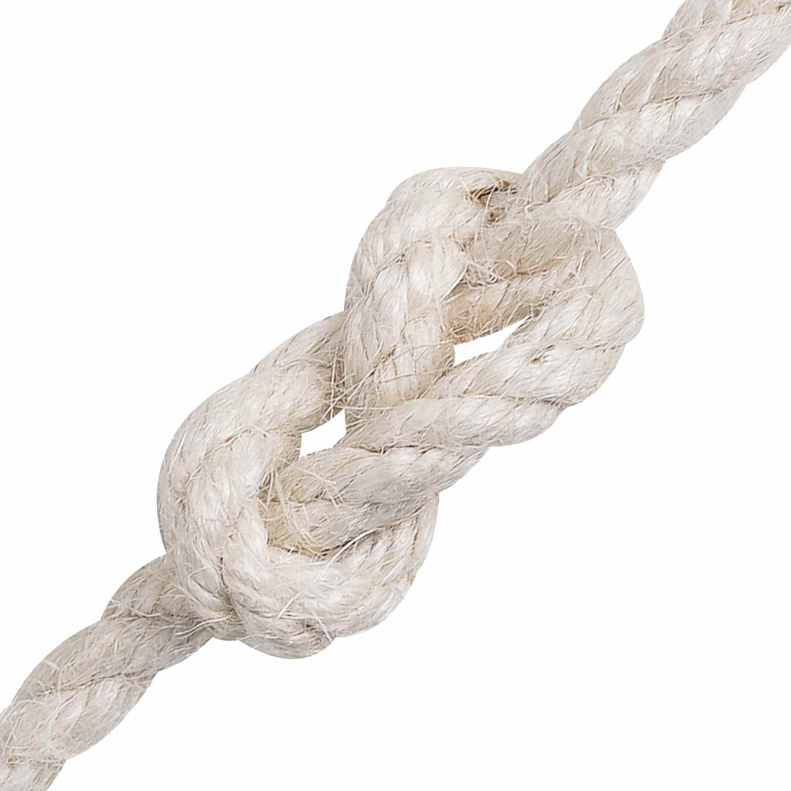 vidaXL Juterep 80 mm 50 m Vit 100% Tossa jute