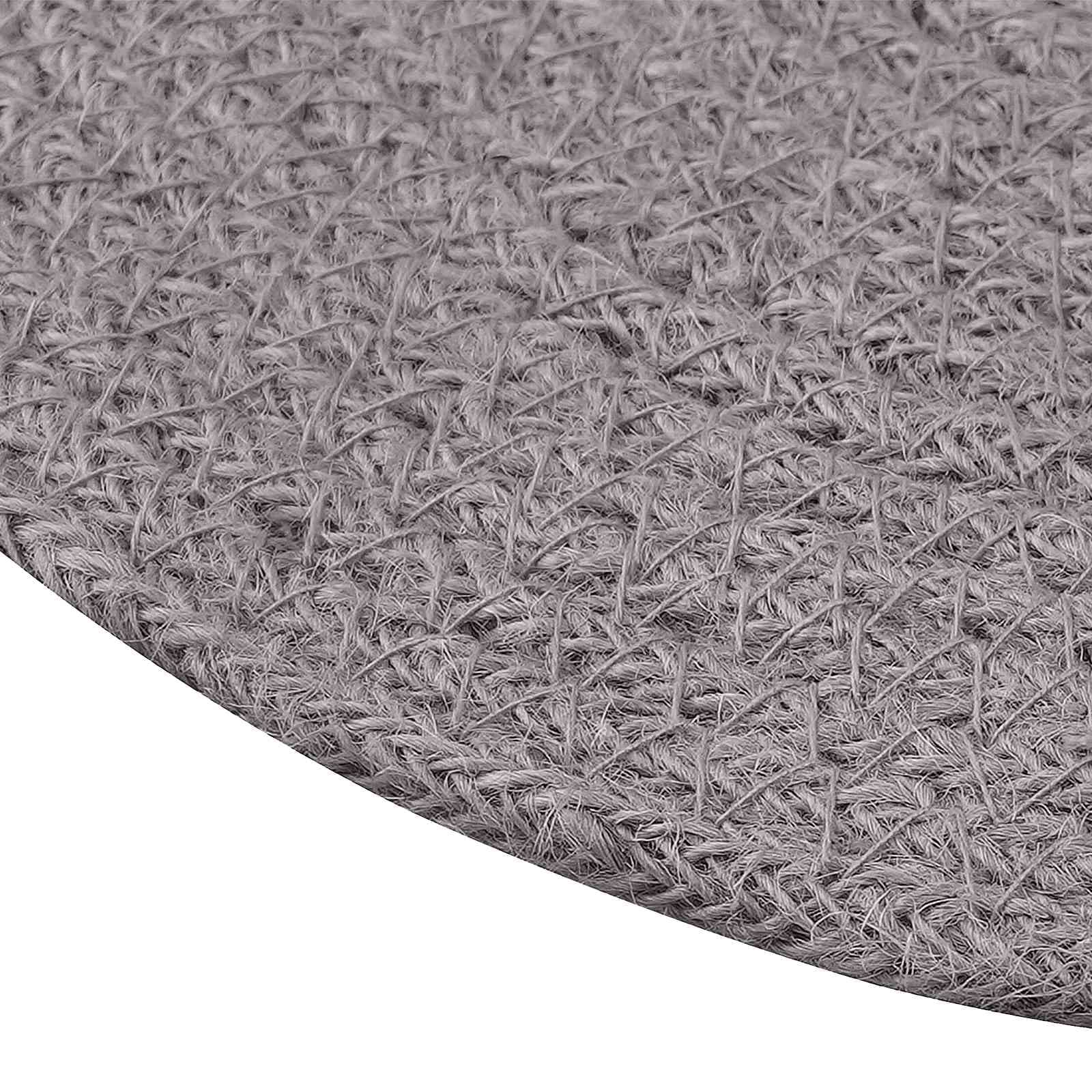 vidaXL Jute Placemats 6 st Grå 100% Tossa Jute