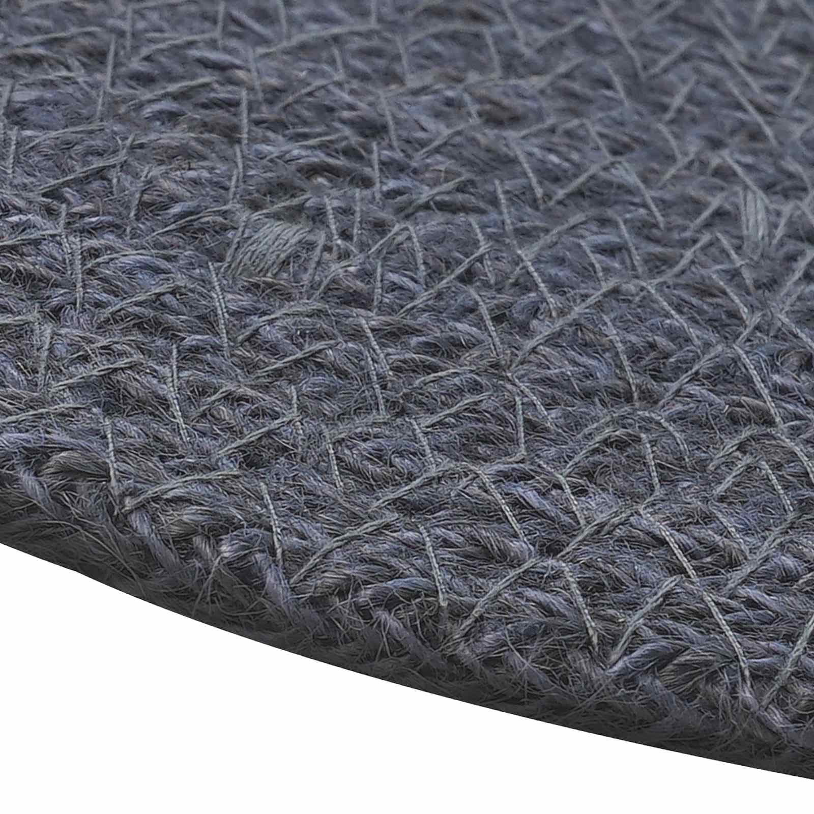 vidaXL Jute Placemats 6 st Mörkgrå 100% Tossa Jute