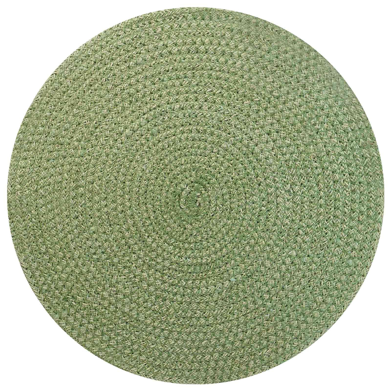vidaXL Jute Placemats 6 st Olivgrön 100% Tossa Jute