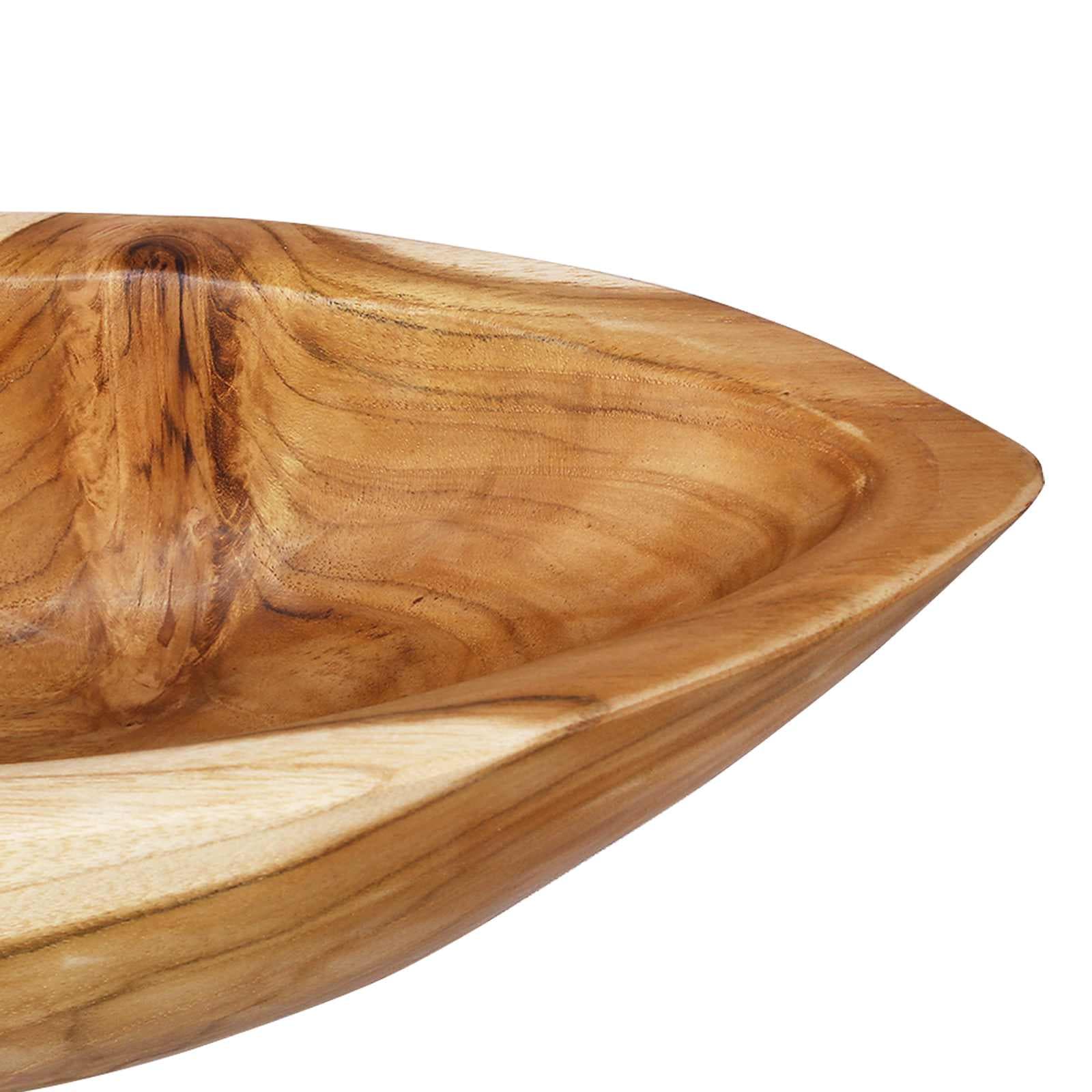 vidaXL Fruit Bowl JEPARA Teak Brown 46 x 16 x 11 cm