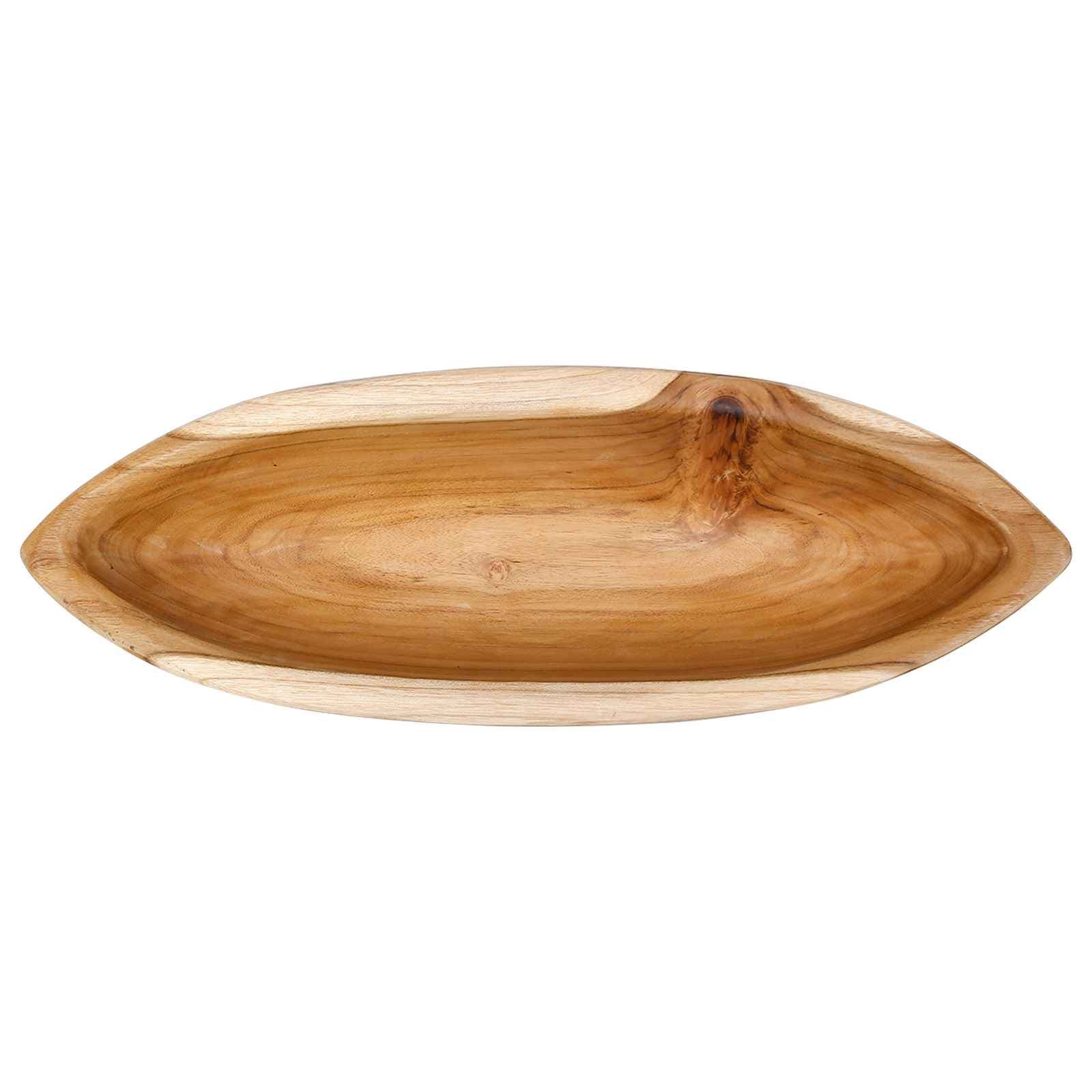 vidaXL Fruit Bowl JEPARA Teak Brown 46 x 16 x 11 cm