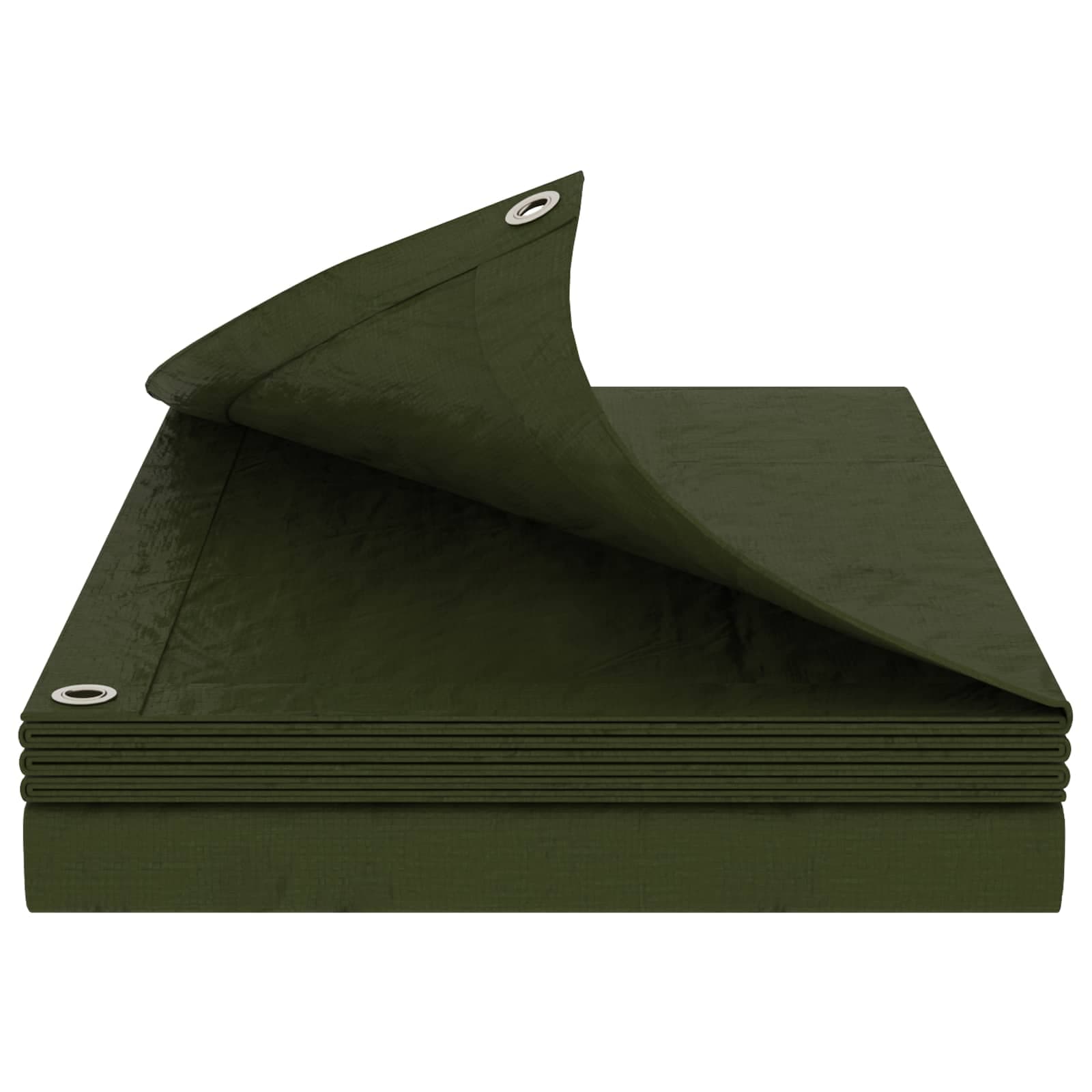 vidaXL Tarpaulin med öglor Grön 3 x 3 m 260 gsm PE